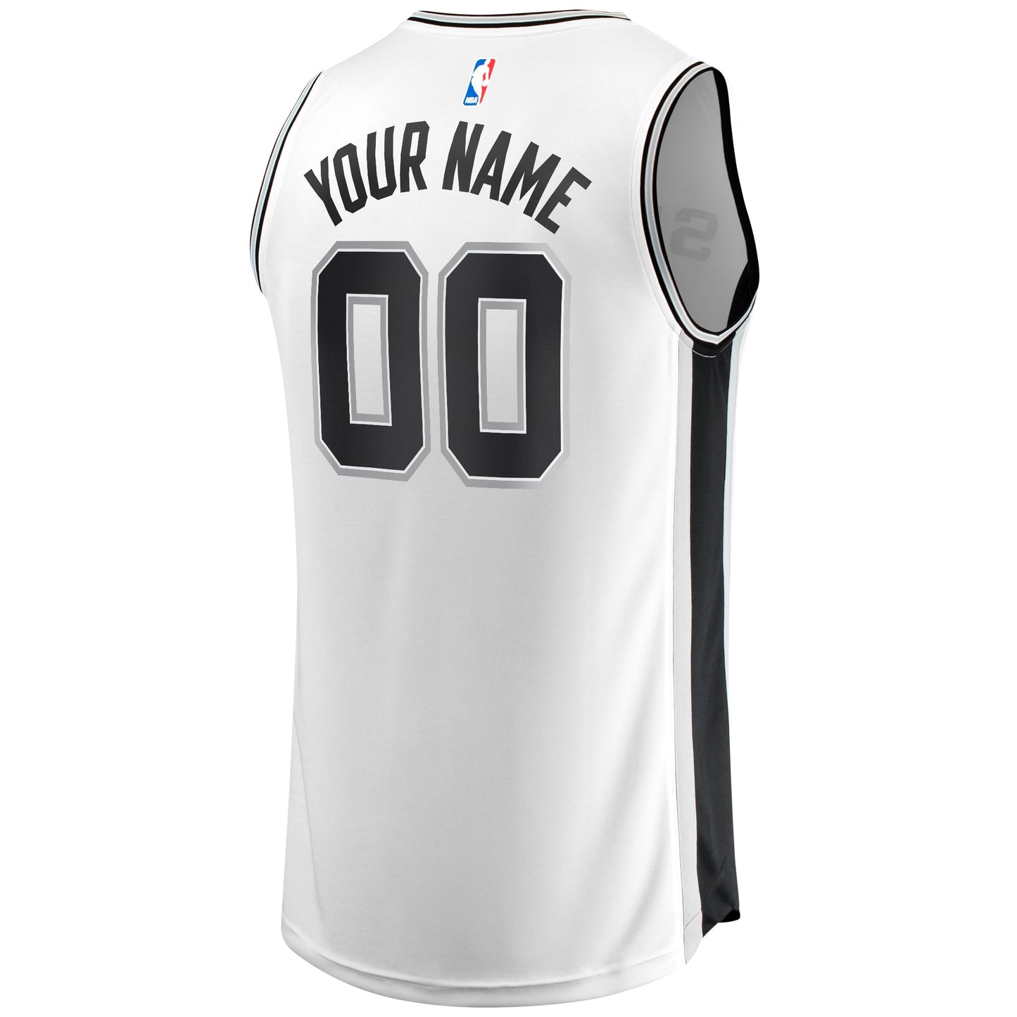 Youth San Antonio Spurs Fanatics White Fast Break Replica Custom Jersey - Association Edition