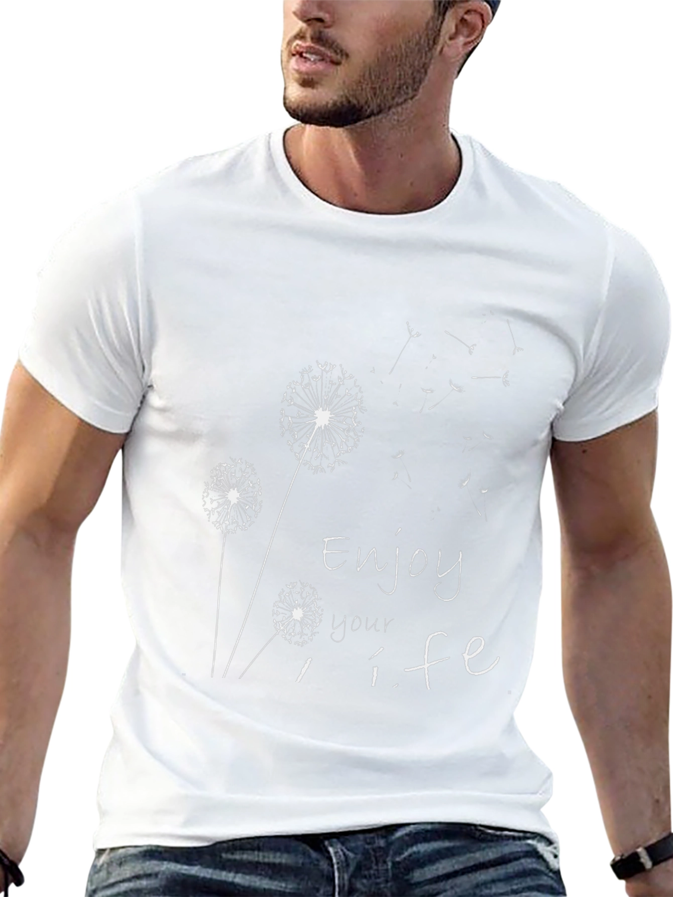 Enjoy Your Life Dandelion Graphic Tee