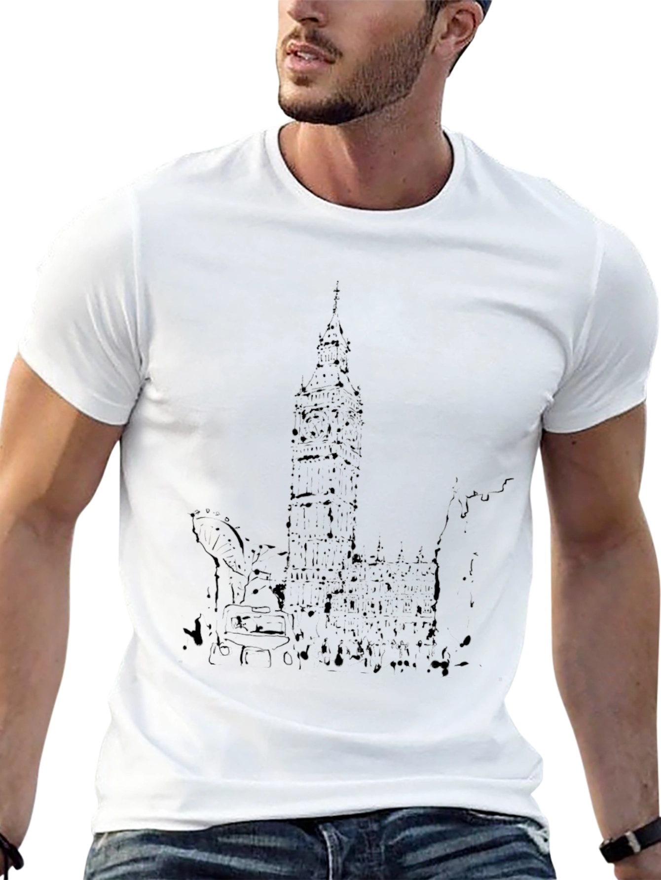 London Skyline Black T-Shirt - Urban Style Tee