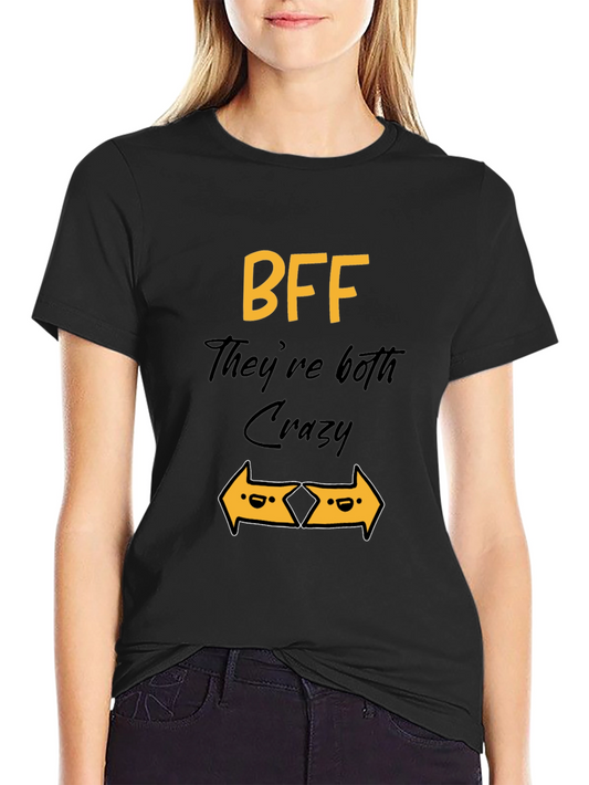 BFF Crazy Arrows Graphic T-Shirt - Black