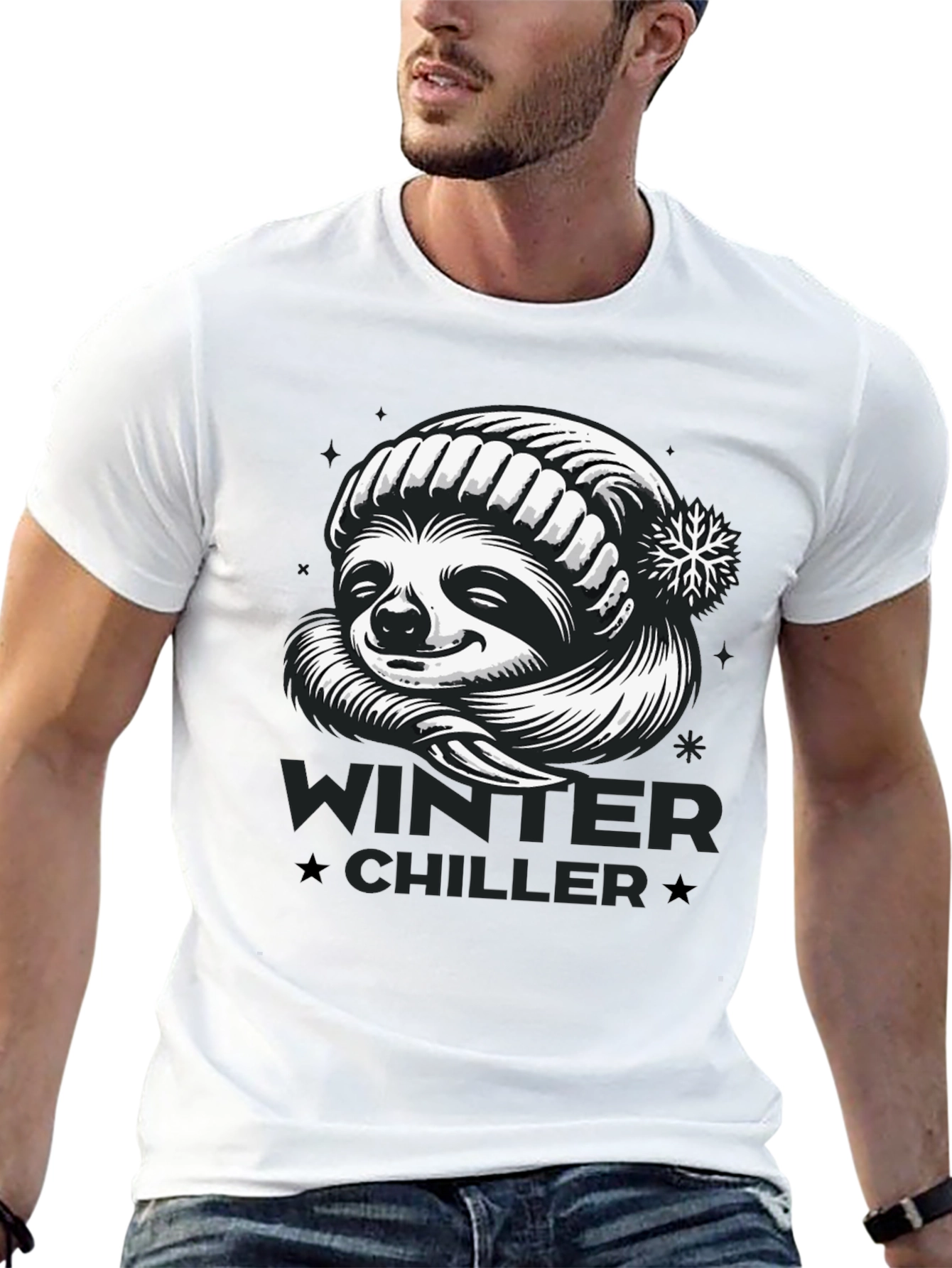 Winter Chiller Sloth Graphic Tee