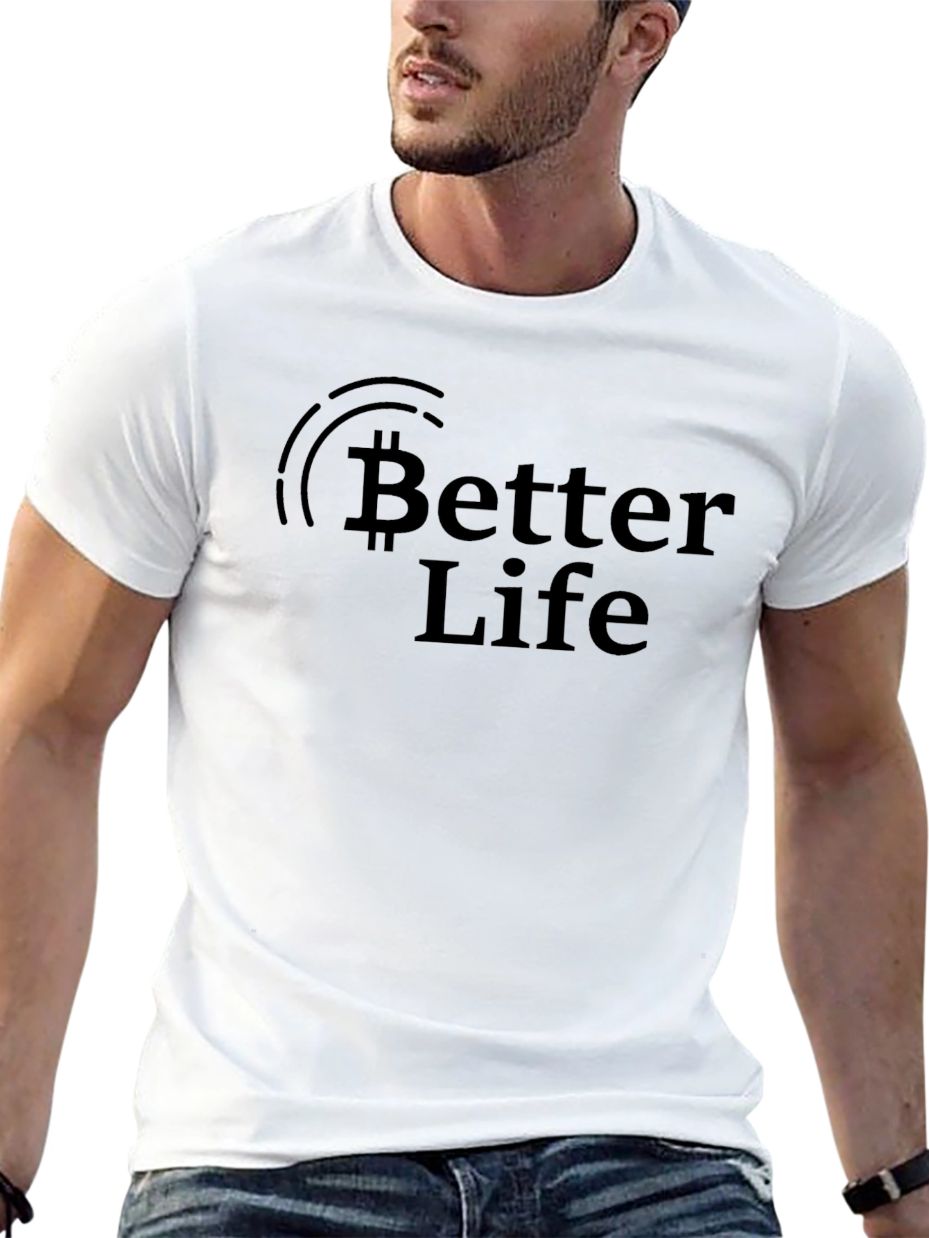 Bitcoin Better Life Black T-Shirt