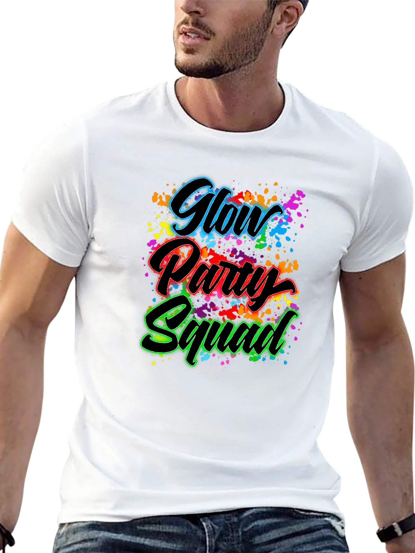 Glow Party Squad Graphic T-Shirt