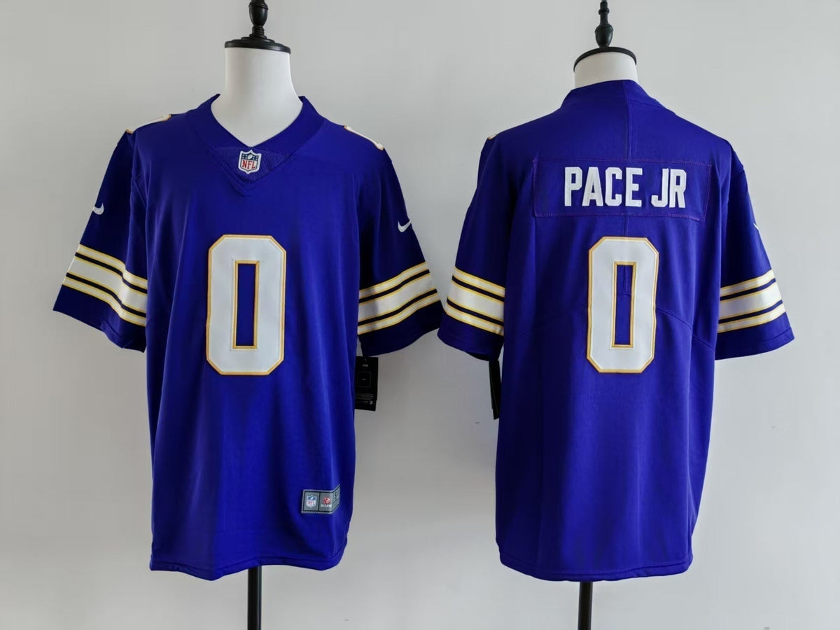 Men's Minnesota Vikings Ivan Pace Jr Nike Jersey - Retro Purple