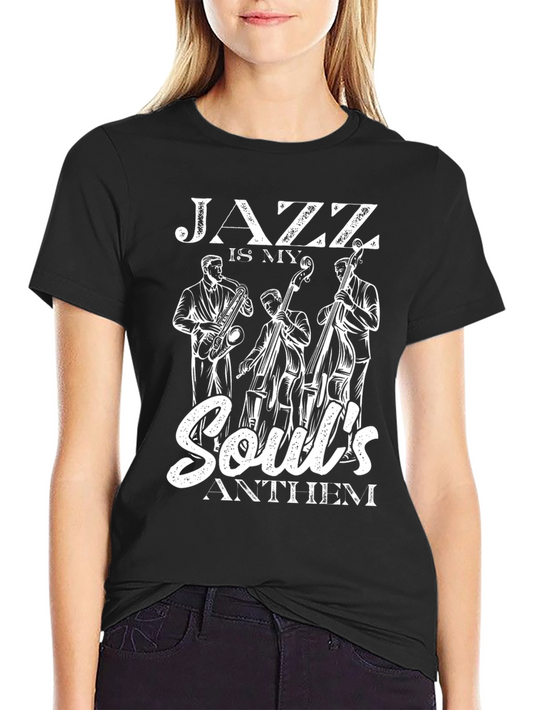 Jazz Souls Anthem Graphic Tee - Classic Black T-Shirt