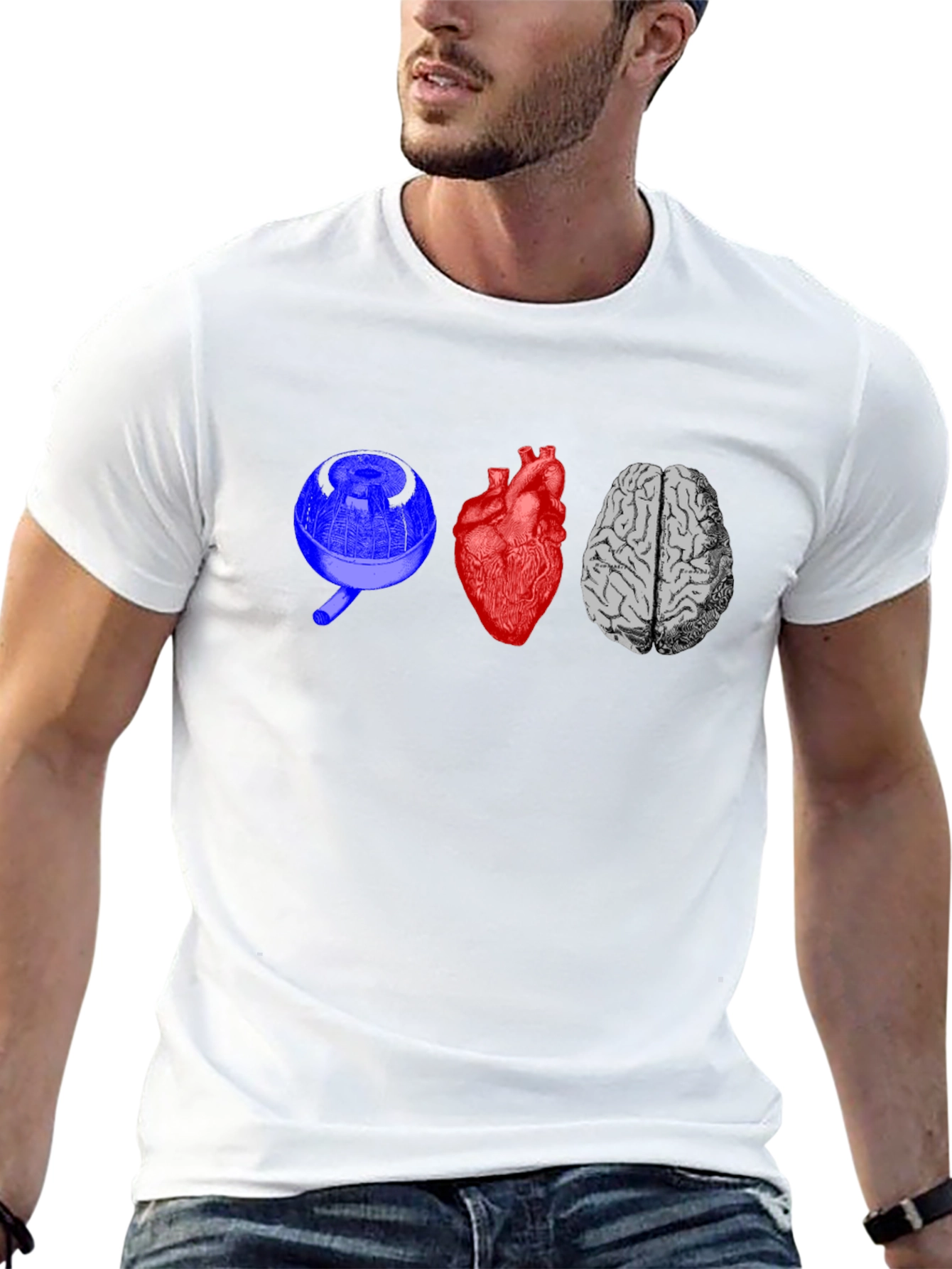 Eye Heart Brain Graphic Tee