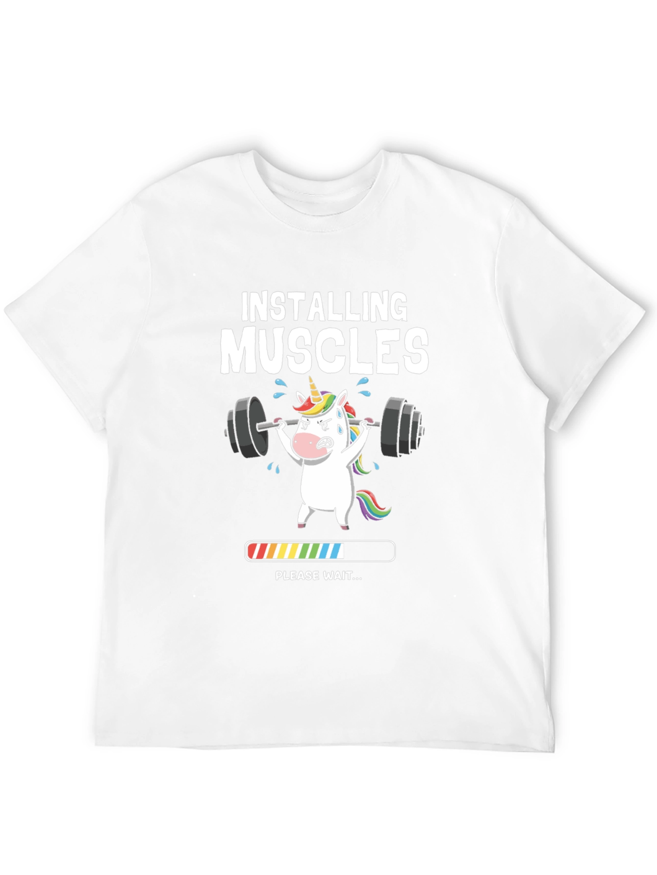 Installing Muscles Unicorn Graphic Tee
