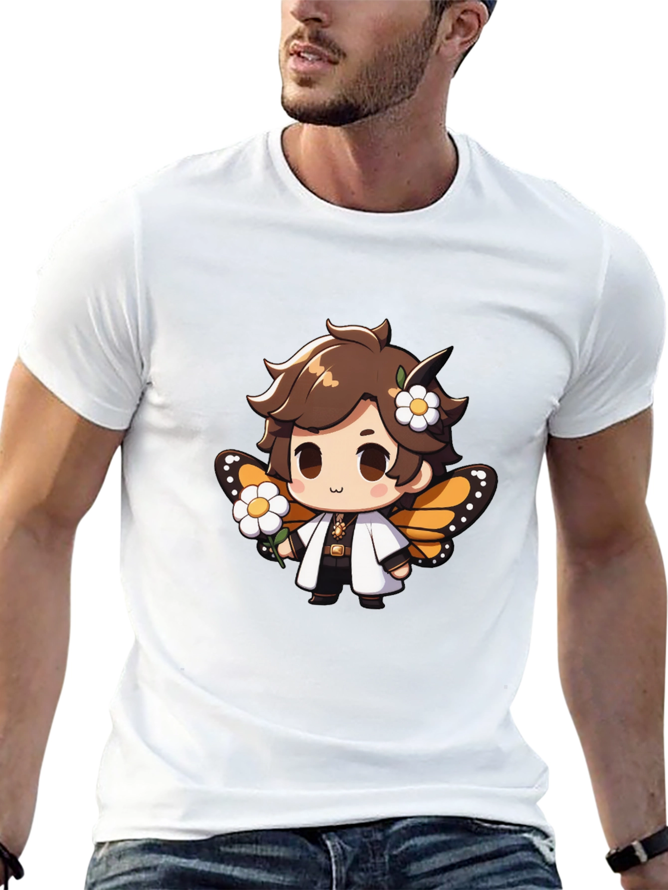 Cute Cartoon Character Graphic T-Shirt