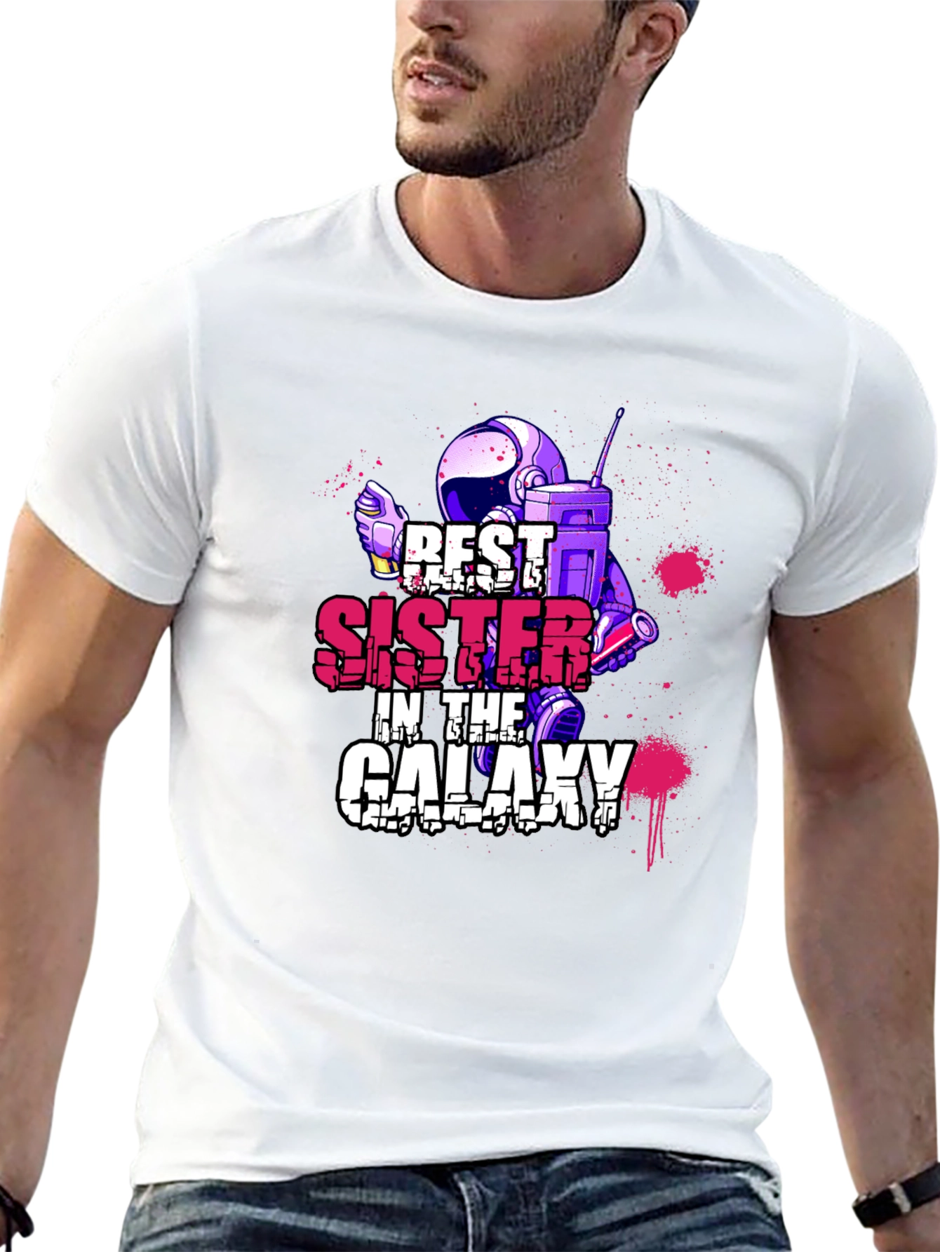 Best Sister in the Galaxy Graphic T-Shirt