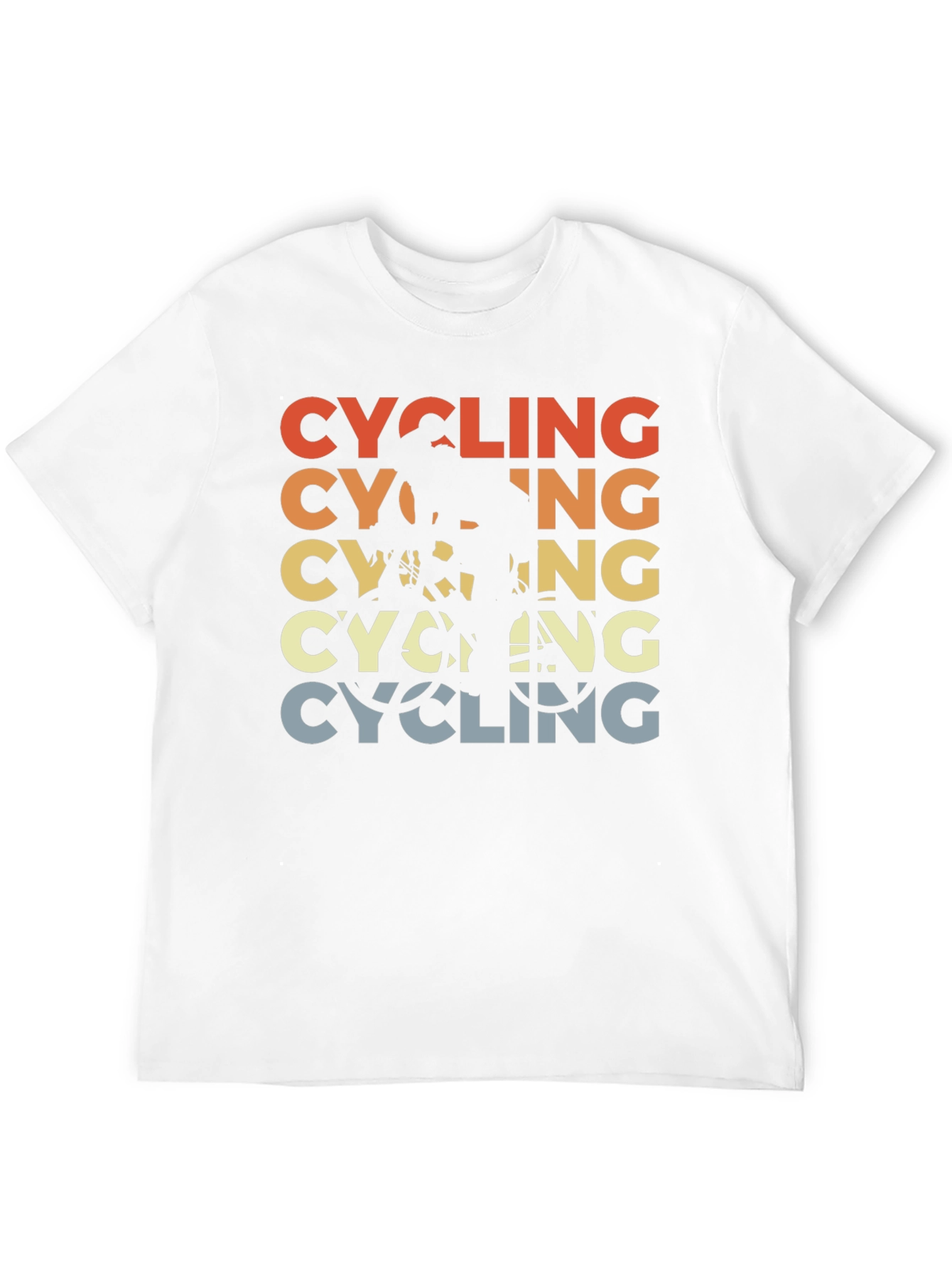 Cycling Retro Graphic T-Shirt - Black