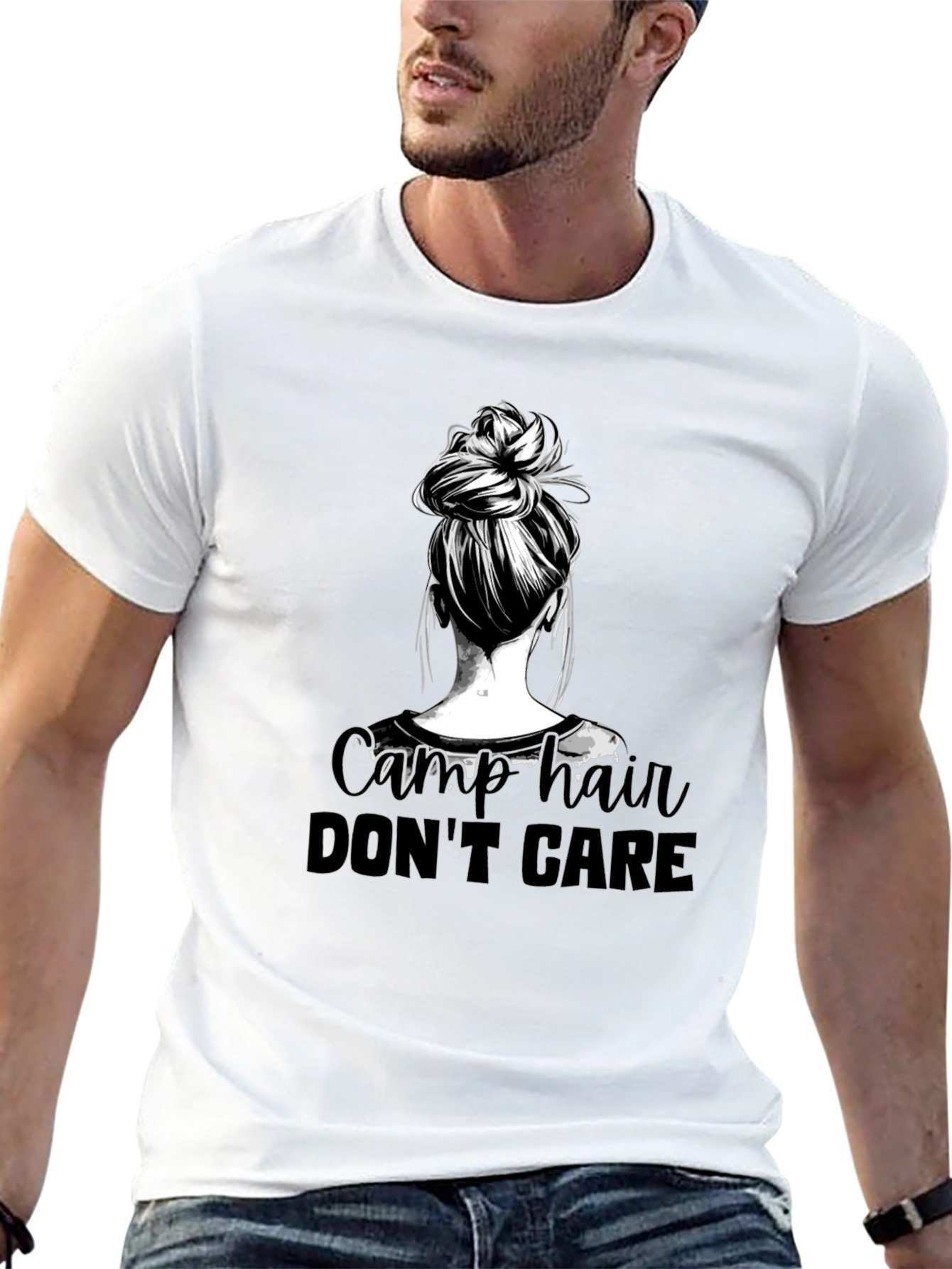 Camp Hair Dont Care Graphic Tee