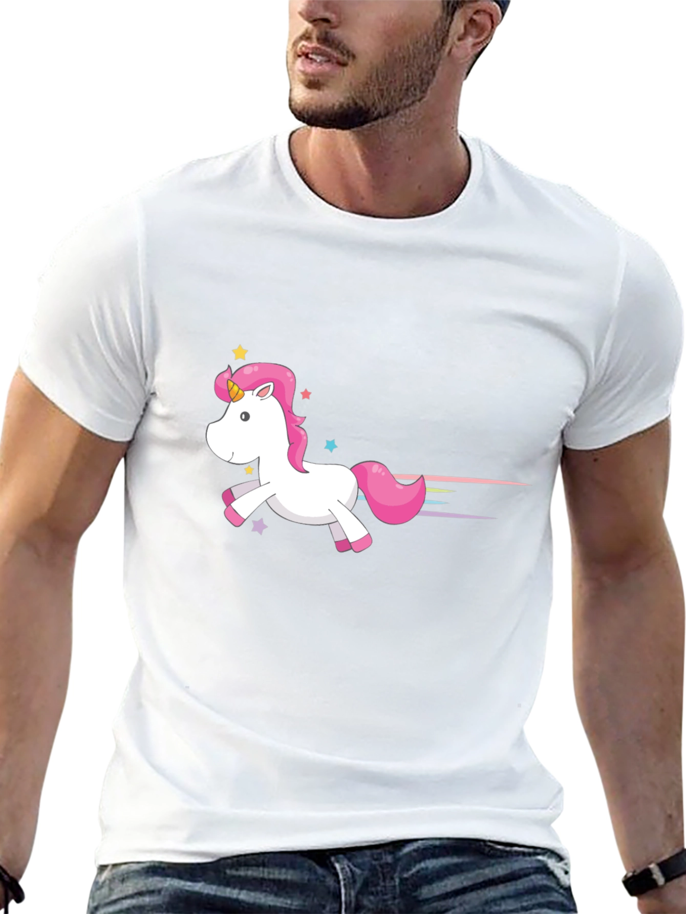 Unicorn Graphic Tee - Black