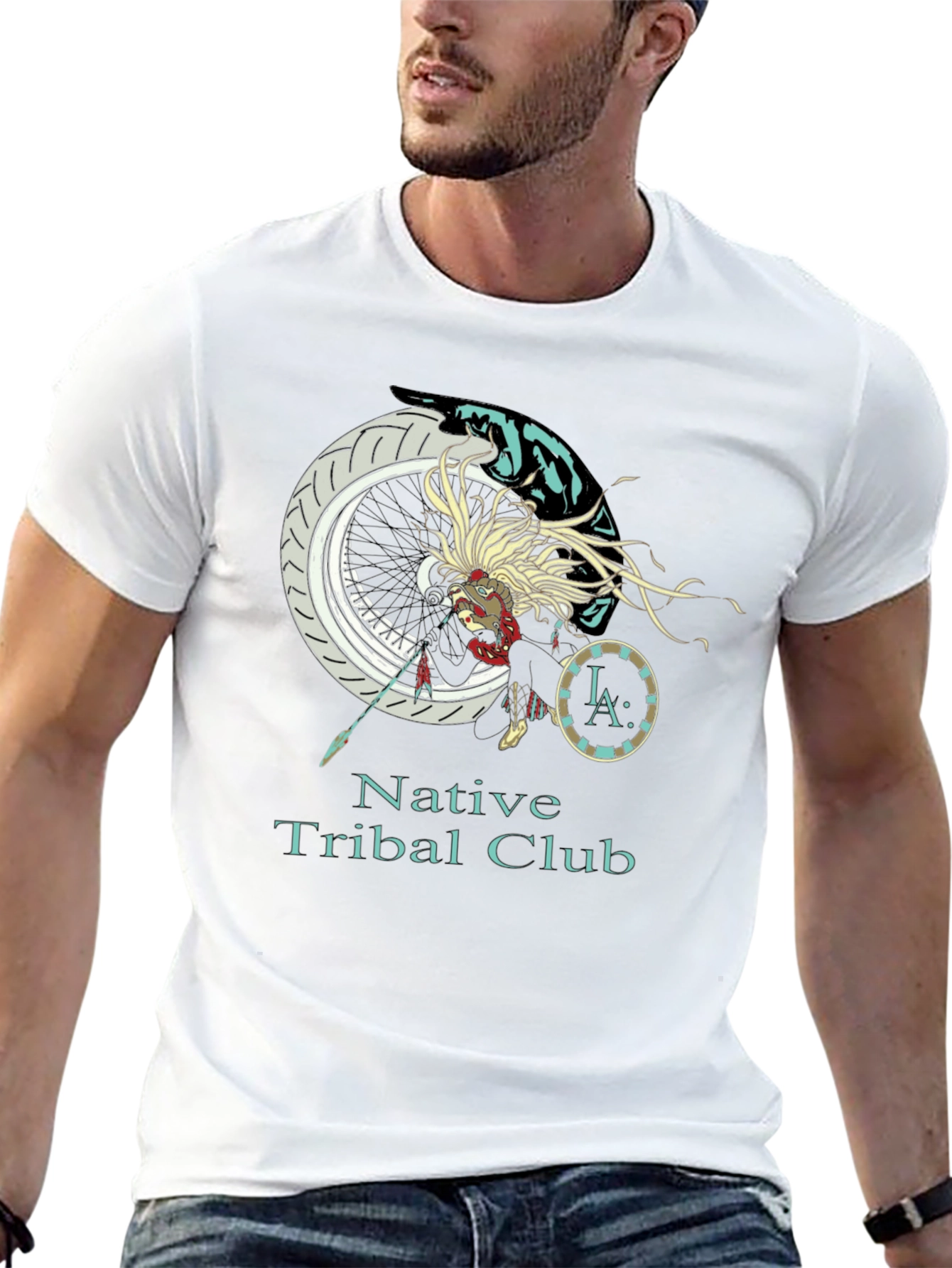 Native Tribal Club Graphic T-Shirt