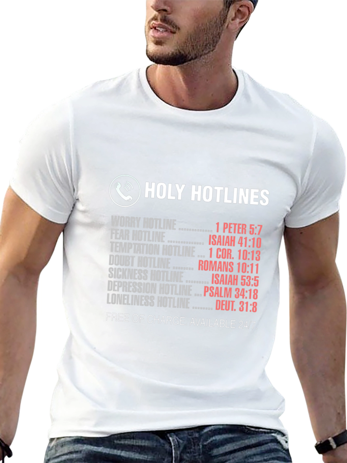 Holy Hotlines Christian T-Shirt - Faith Based Tee