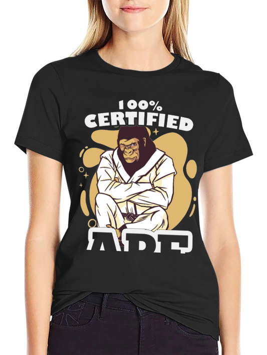 100% Certified Ape T-Shirt - Martial Arts Gorilla