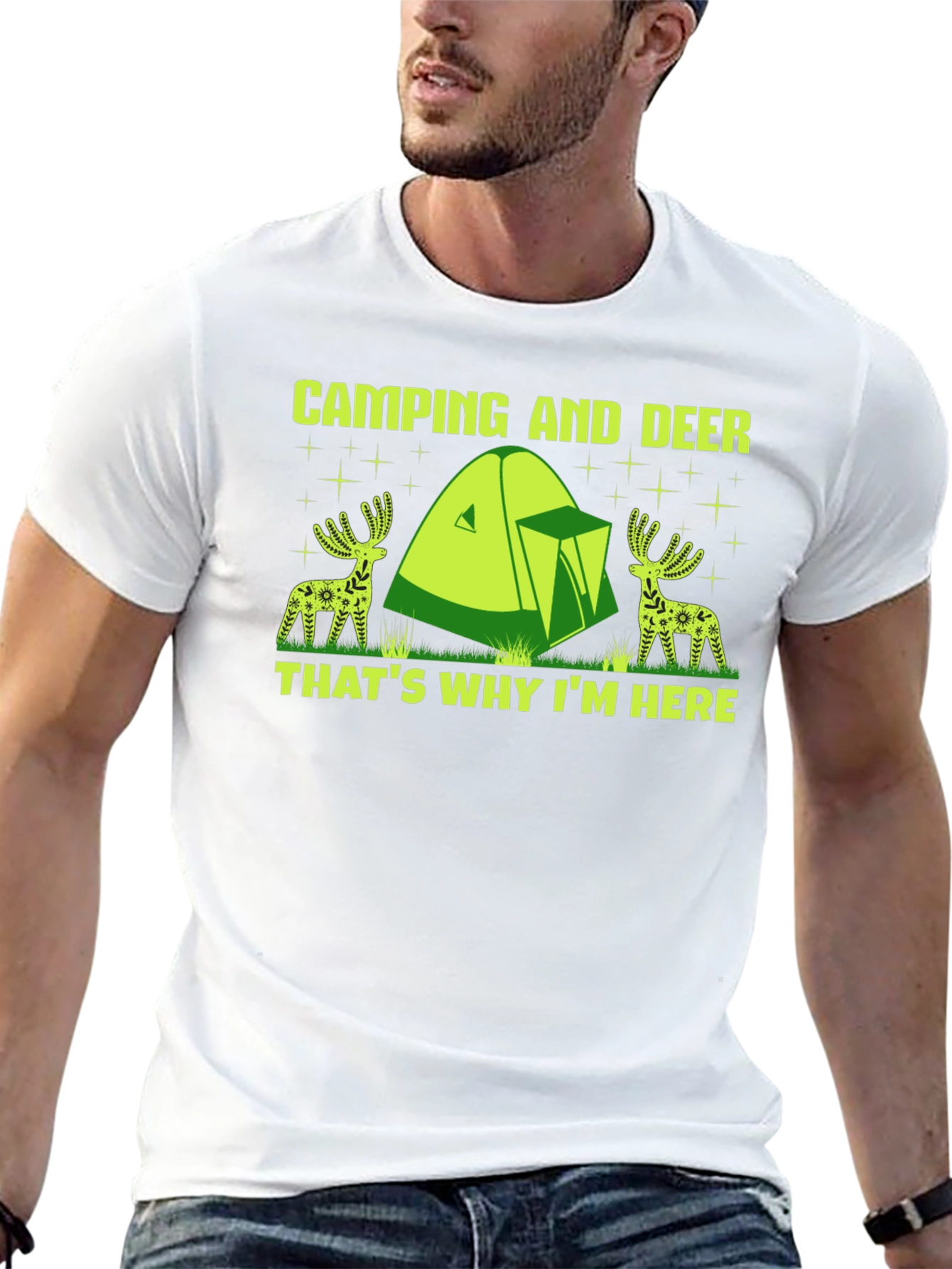 Camping and Deer T-Shirt