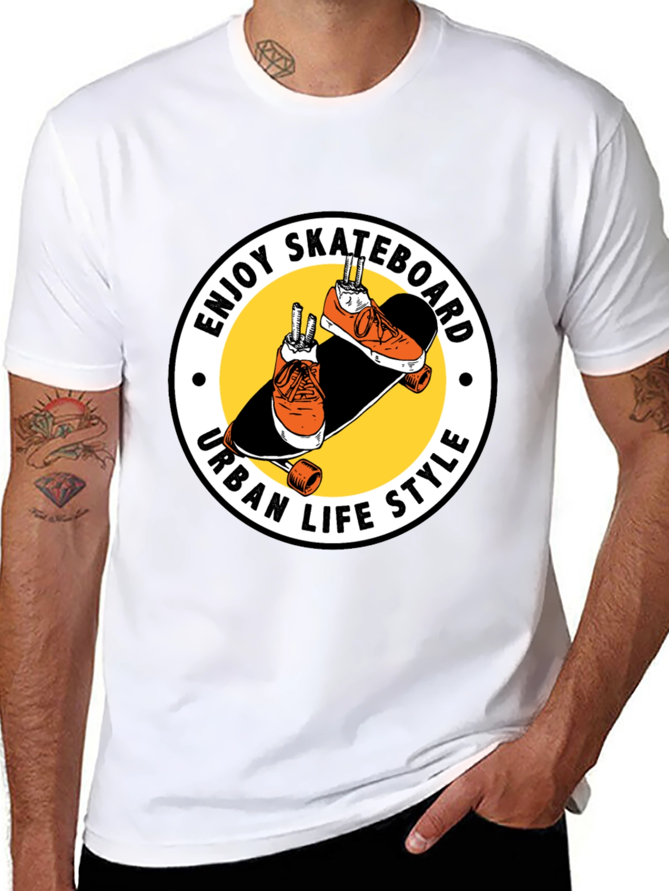 Skateboard Urban Life Style Graphic Tee