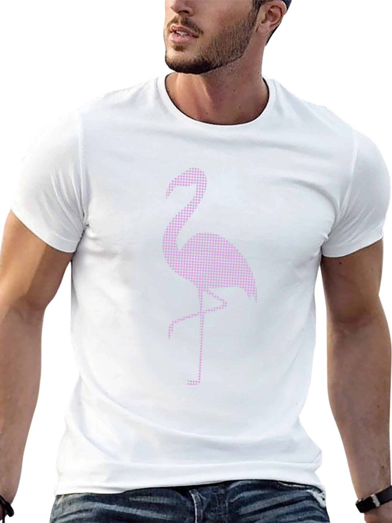 Flamingo Graphic Tee - Stylish Mens T-Shirt