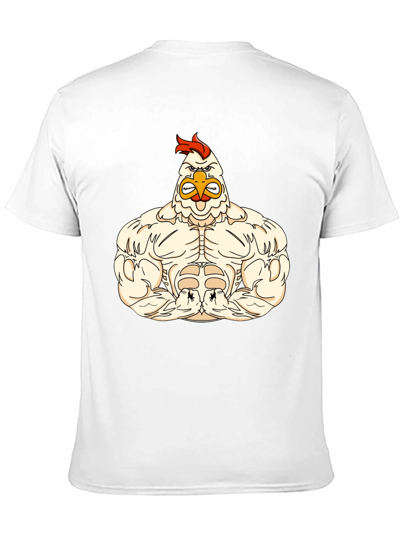 Muscular Chicken Graphic T-Shirt