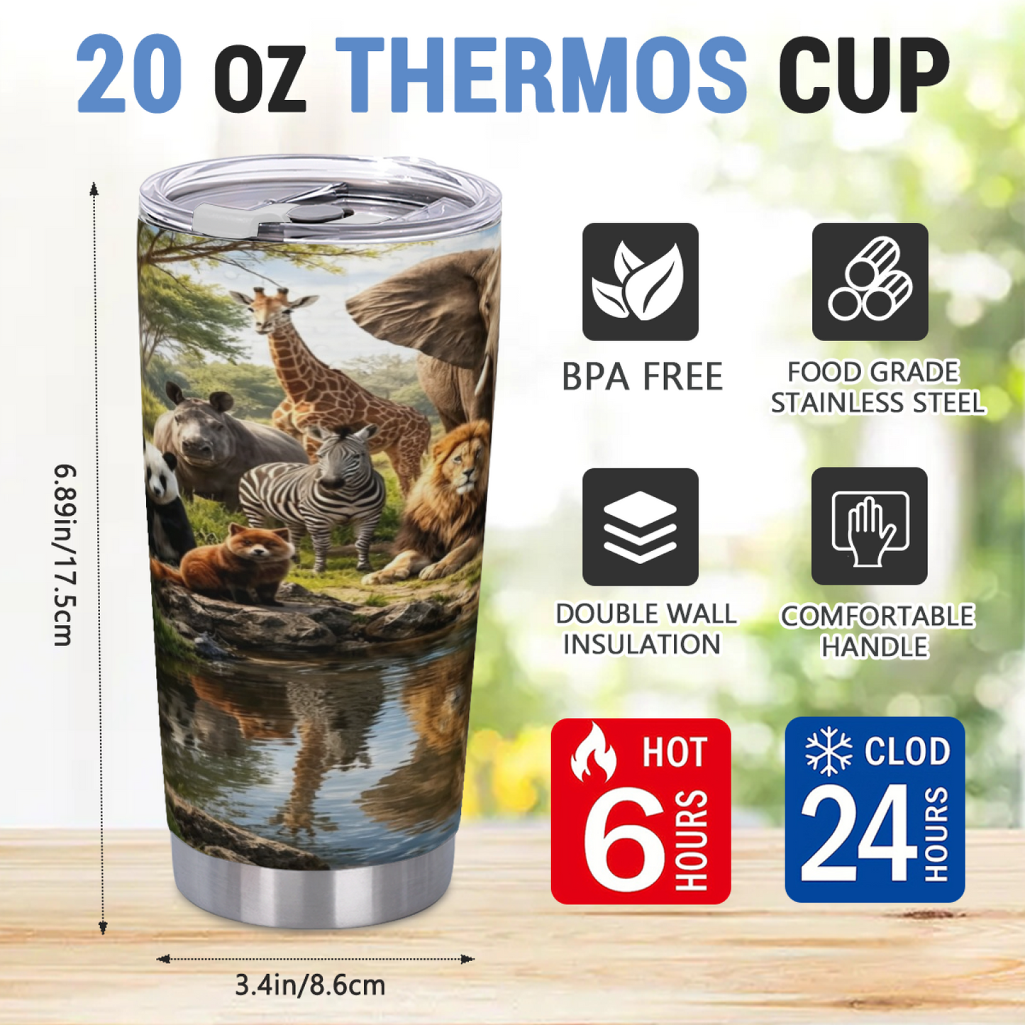 Classic Venice Canal Italian Water Town Landscape 20oz Scenic Tumbler