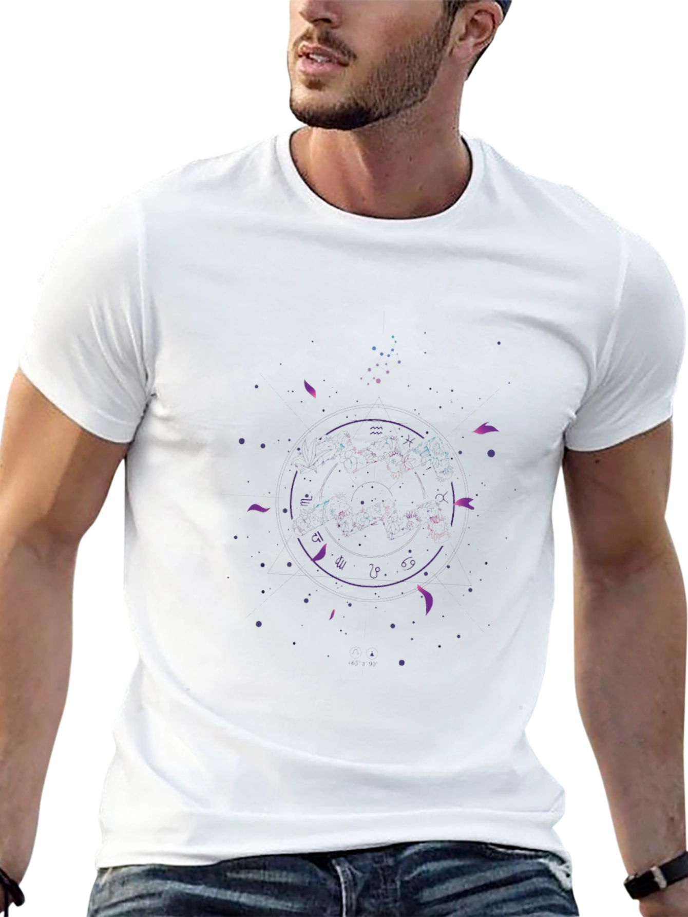 Cosmic Zodiac Black T-Shirt