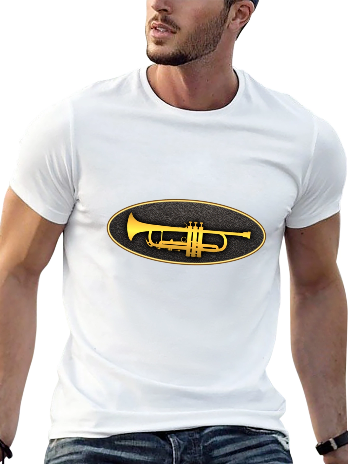 Trumpet Graphic Tee - Classic Style