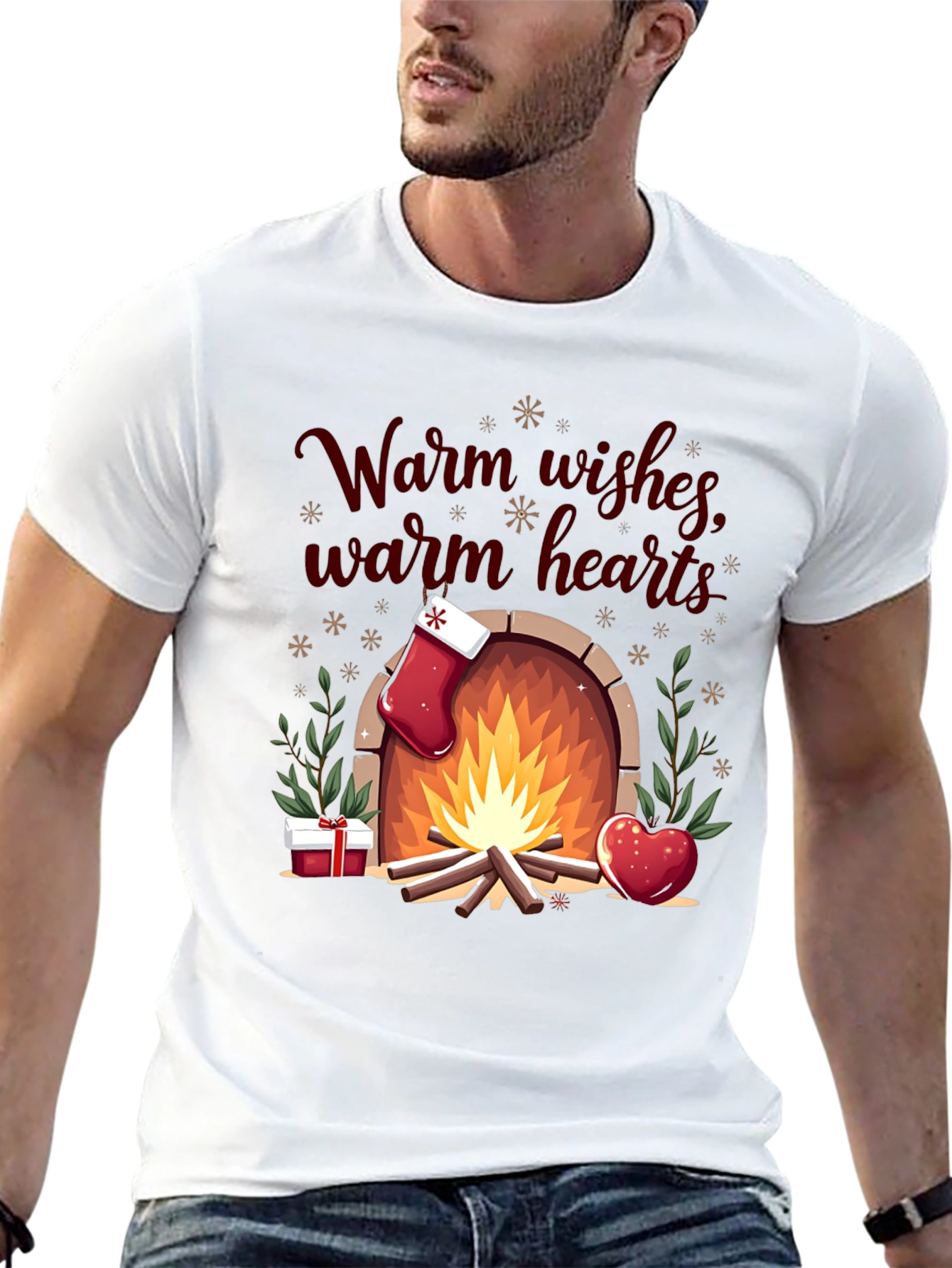 Warm Wishes Holiday Graphic Tee