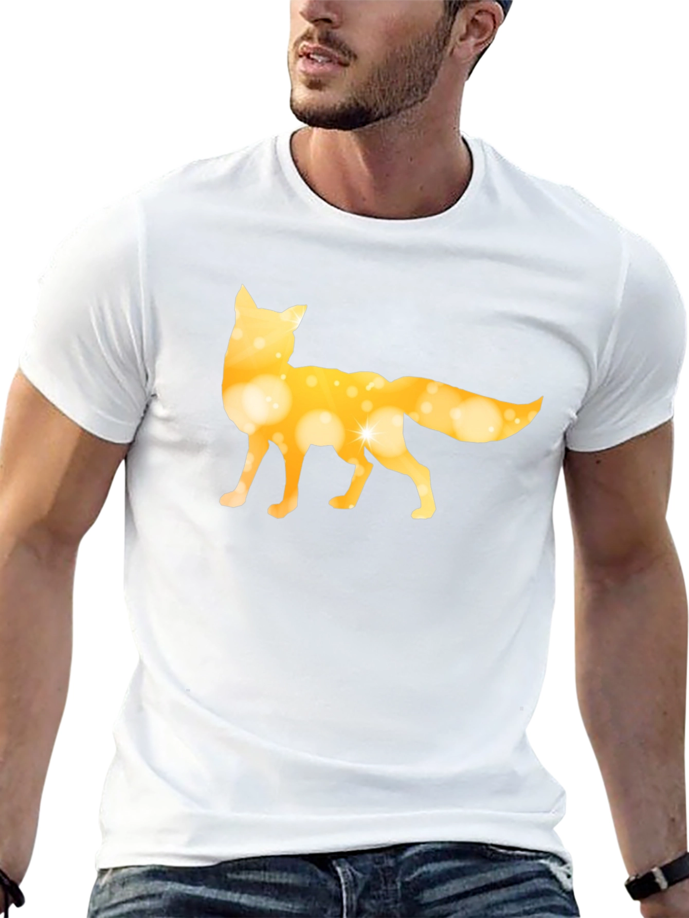 Fox Silhouette Graphic Tee - Black