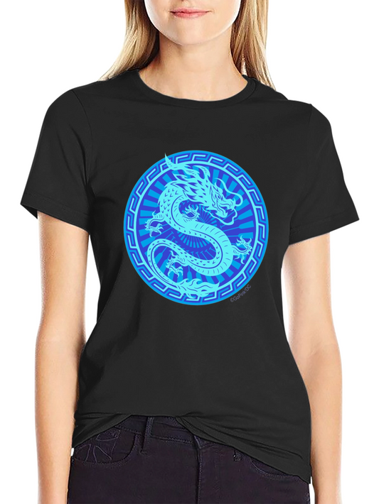 Mens Black Dragon Graphic T-Shirt