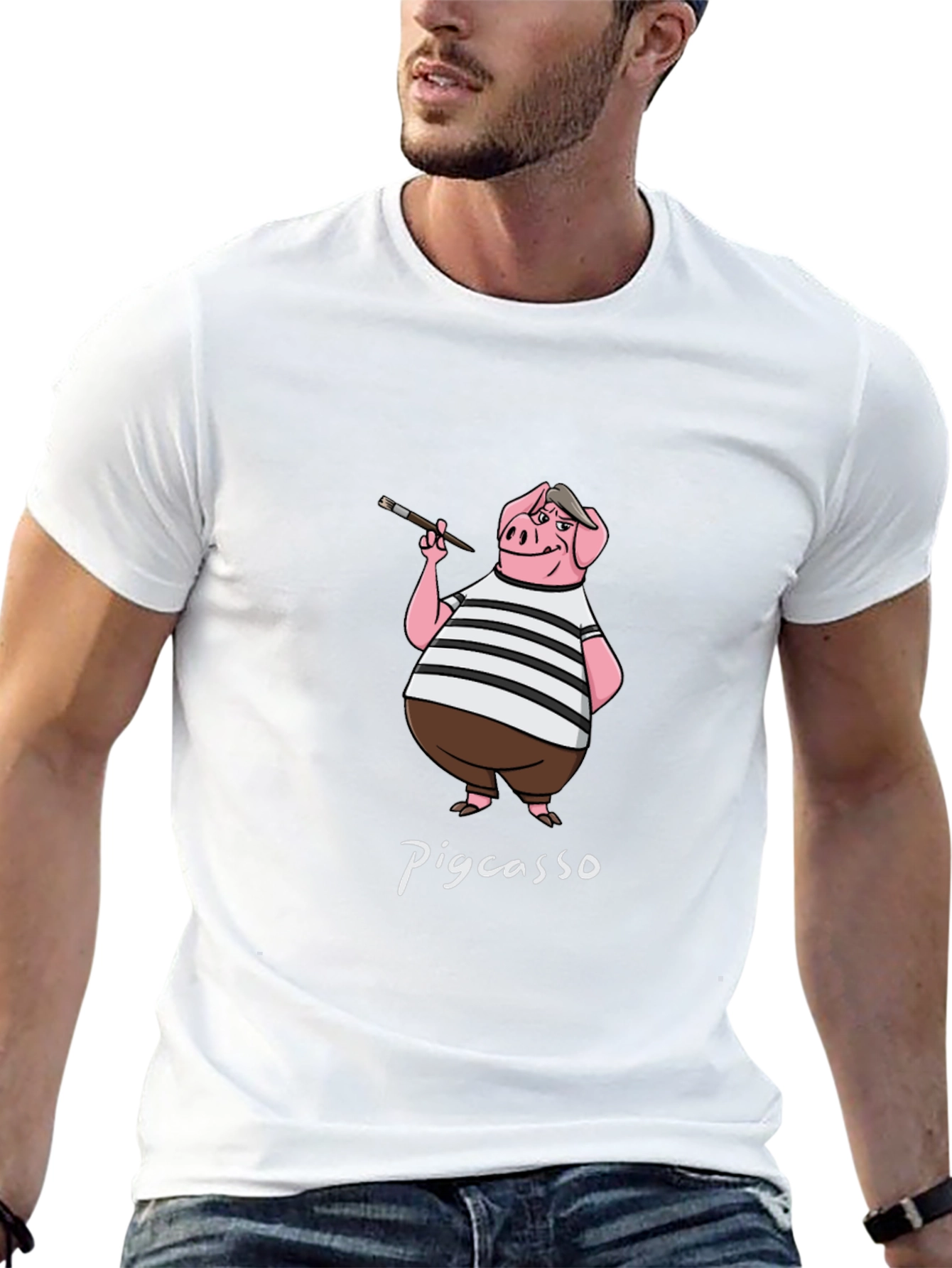 Pigcasso T-Shirt: Artistic Pig Design