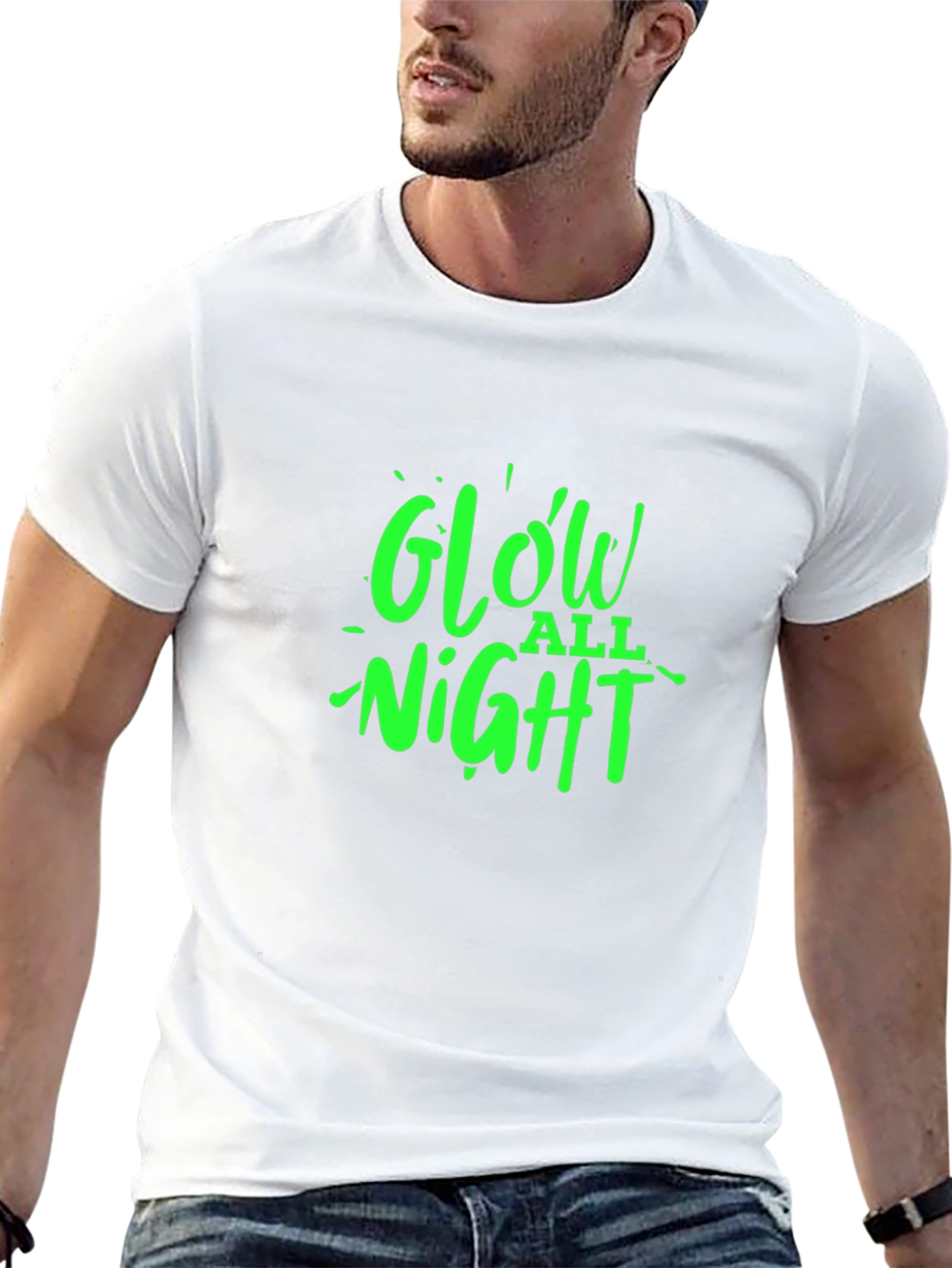 Glow All Night Graphic Tee