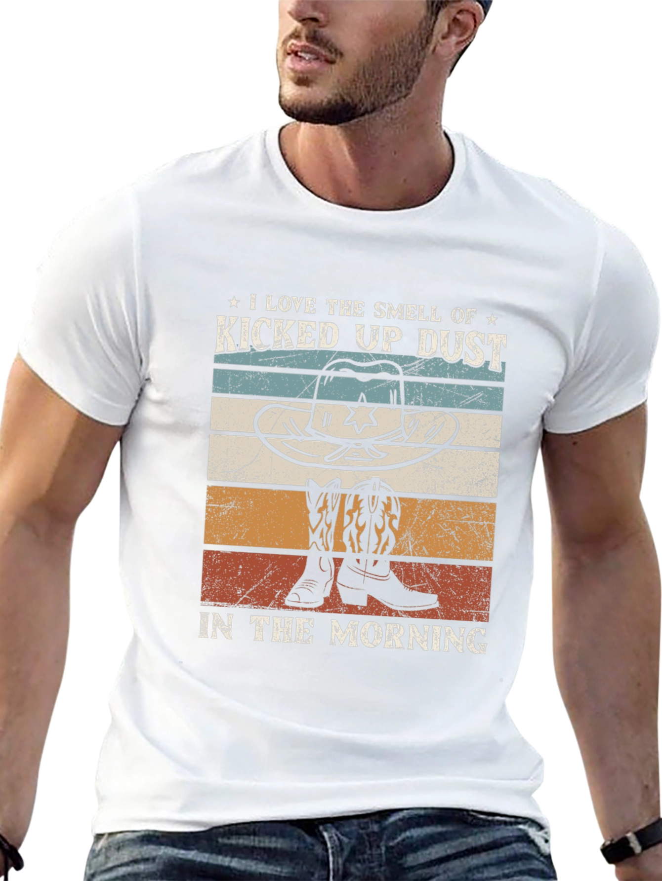 Kicked Up Dust Cowboy Graphic Tee