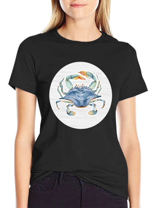 Blue Crab Graphic T-Shirt - Coastal Style Tee