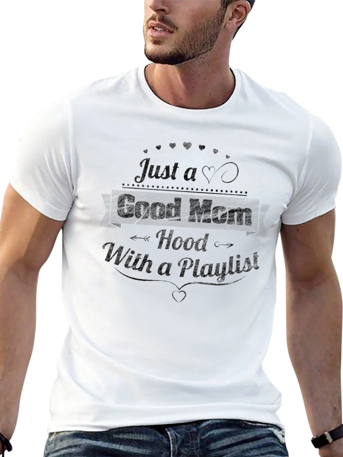 Good Mom Hood Playlist Graphic Tee