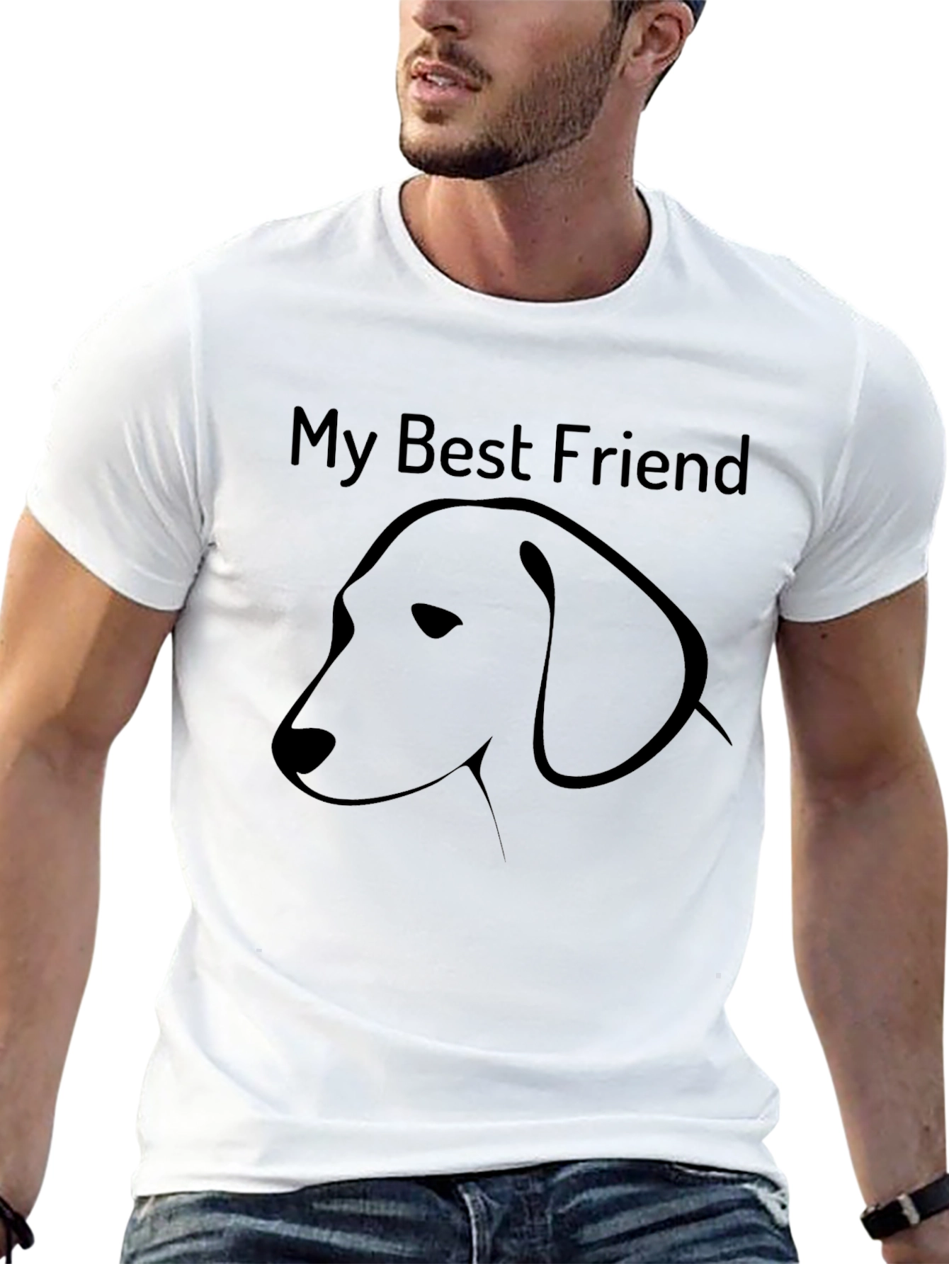 My Best Friend Dog Graphic T-Shirt