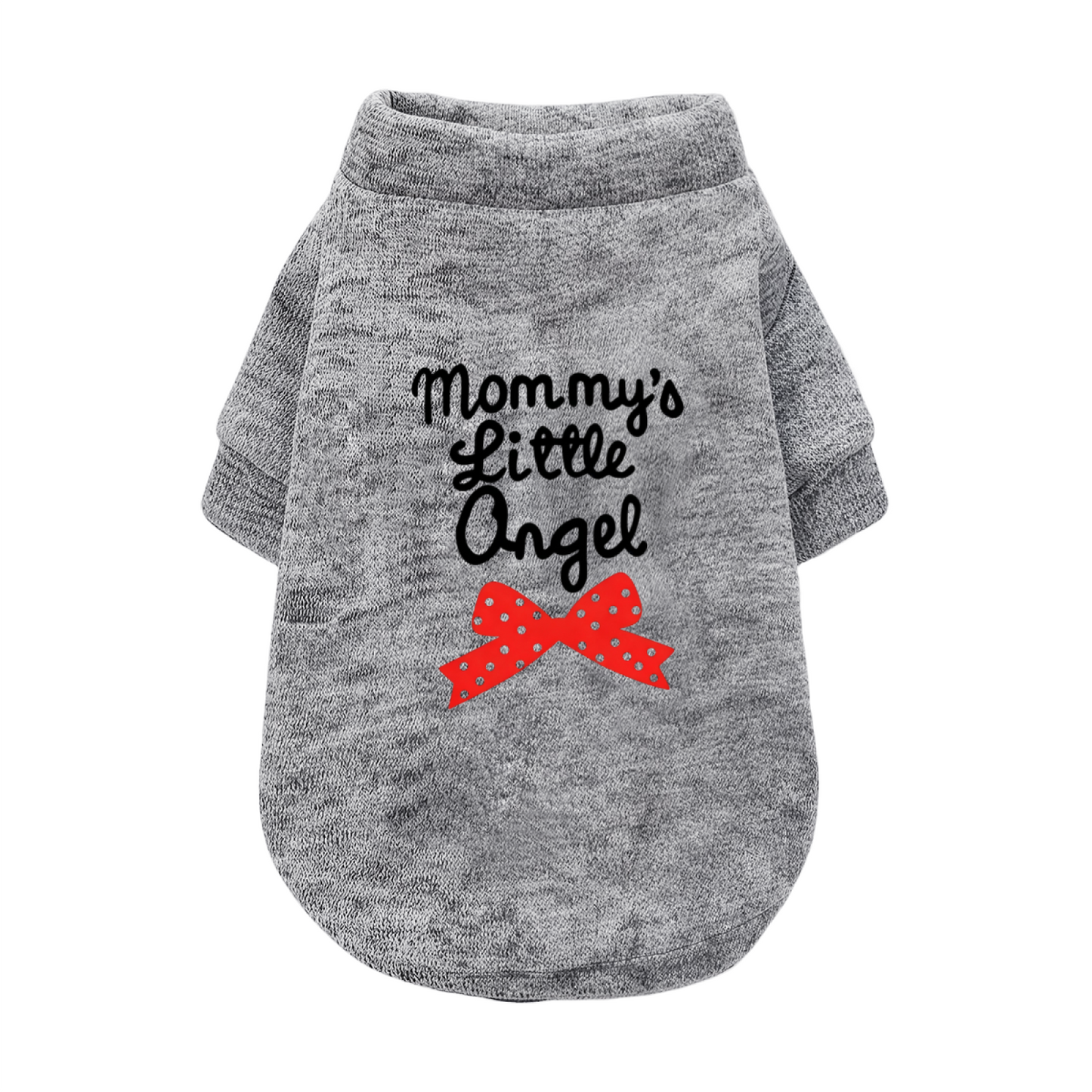 Mommy¡¯s Little Angel Red Bow Cute Dog Clothes