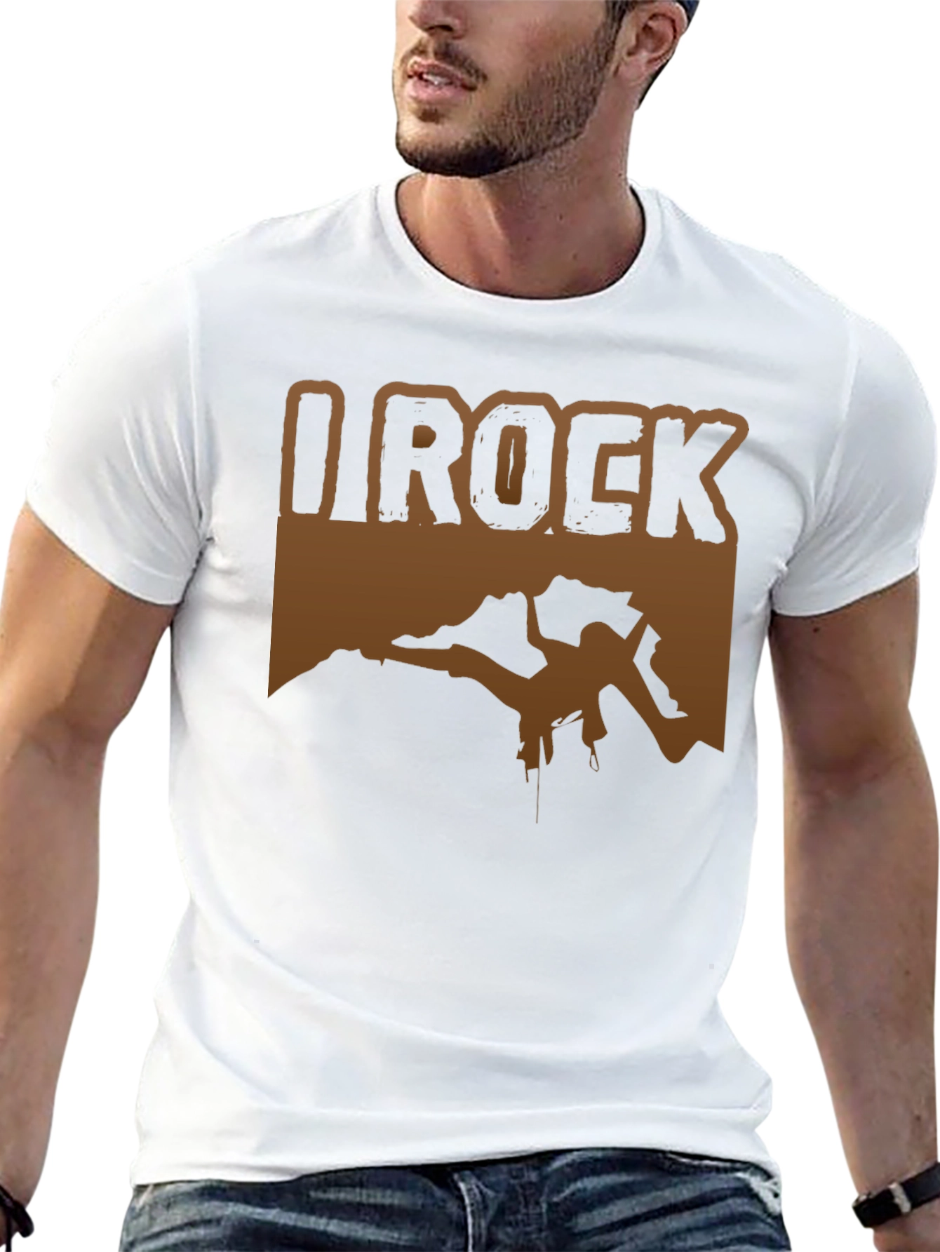I Rock Climbing T-Shirt - Black