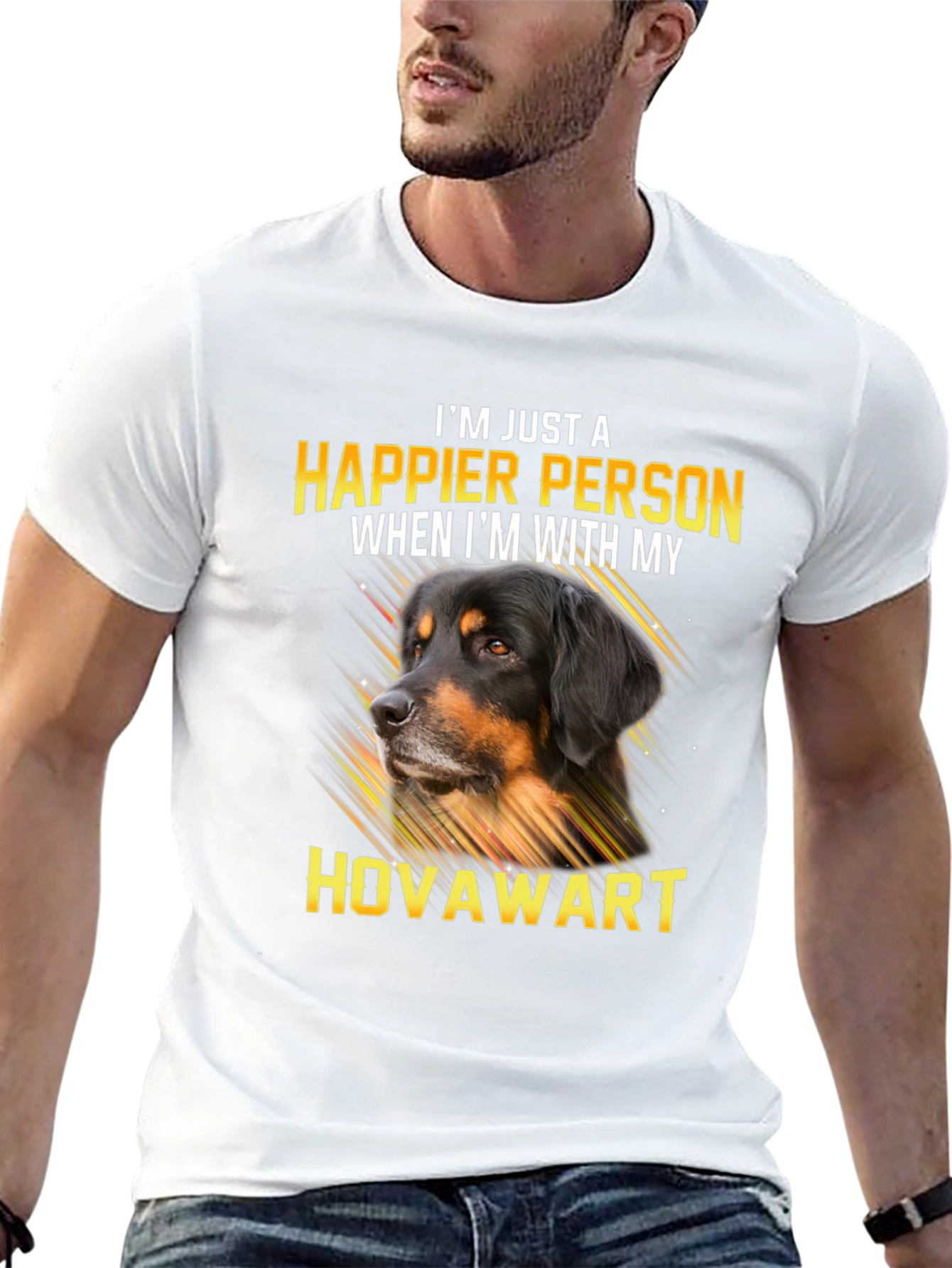 Happier Person Hovawart Dog Graphic T-Shirt