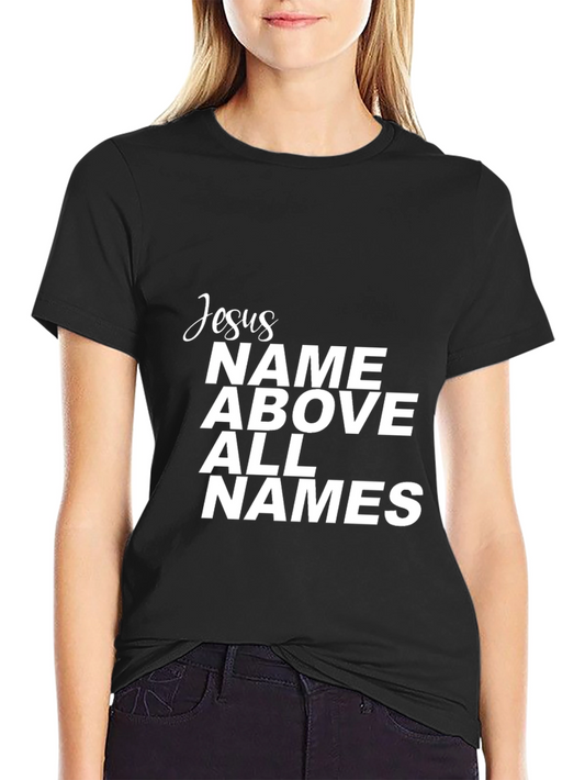 Jesus Name Above All Names Graphic Tee - Black