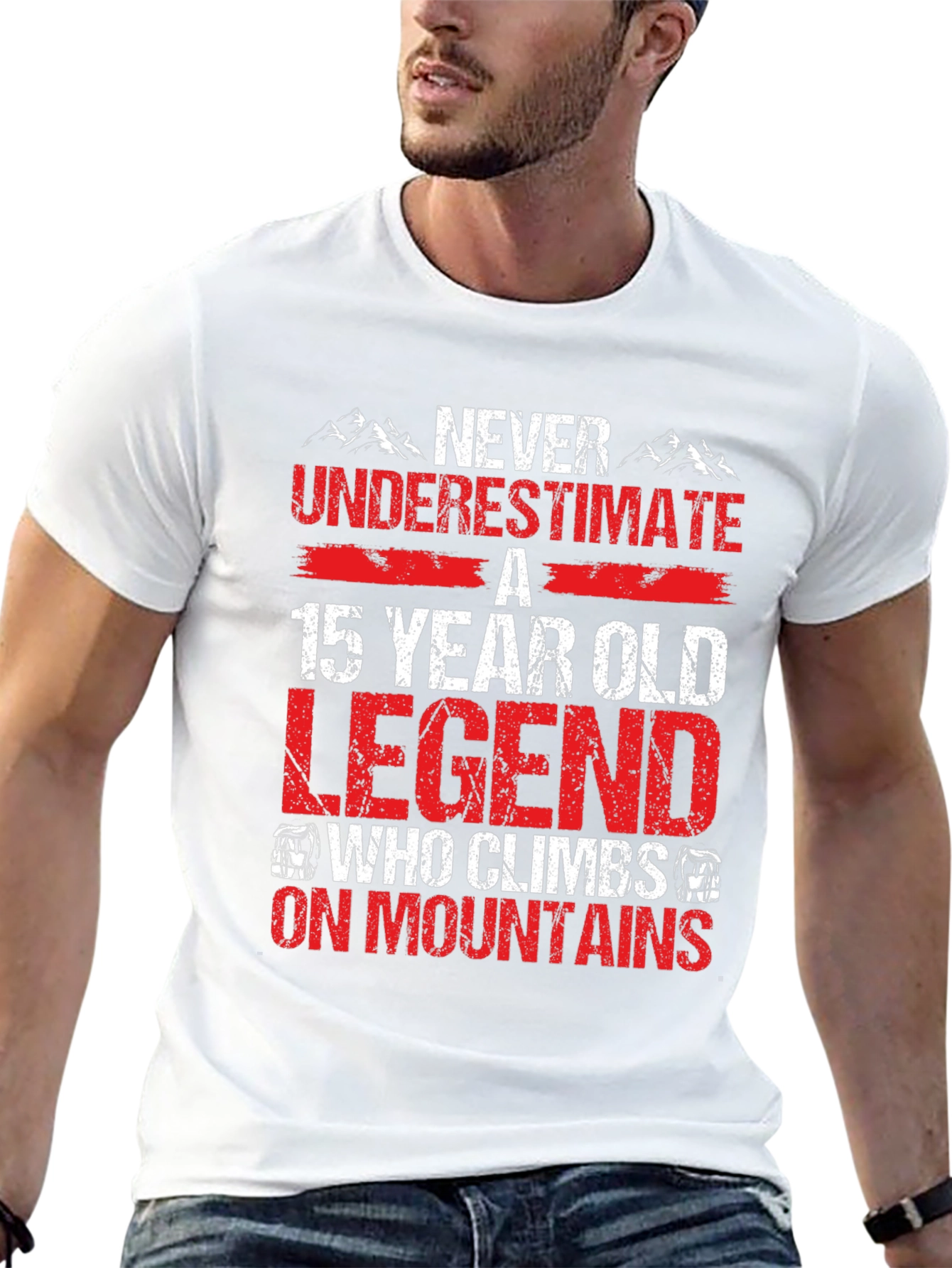 15 Year Old Legend Climbs Mountains T-Shirt
