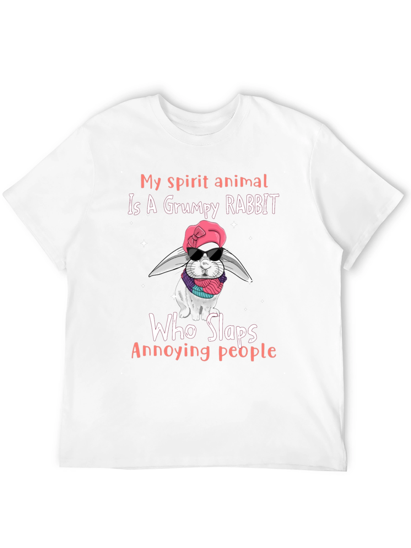 Grumpy Rabbit T-Shirt: Funny Animal Lover Tee