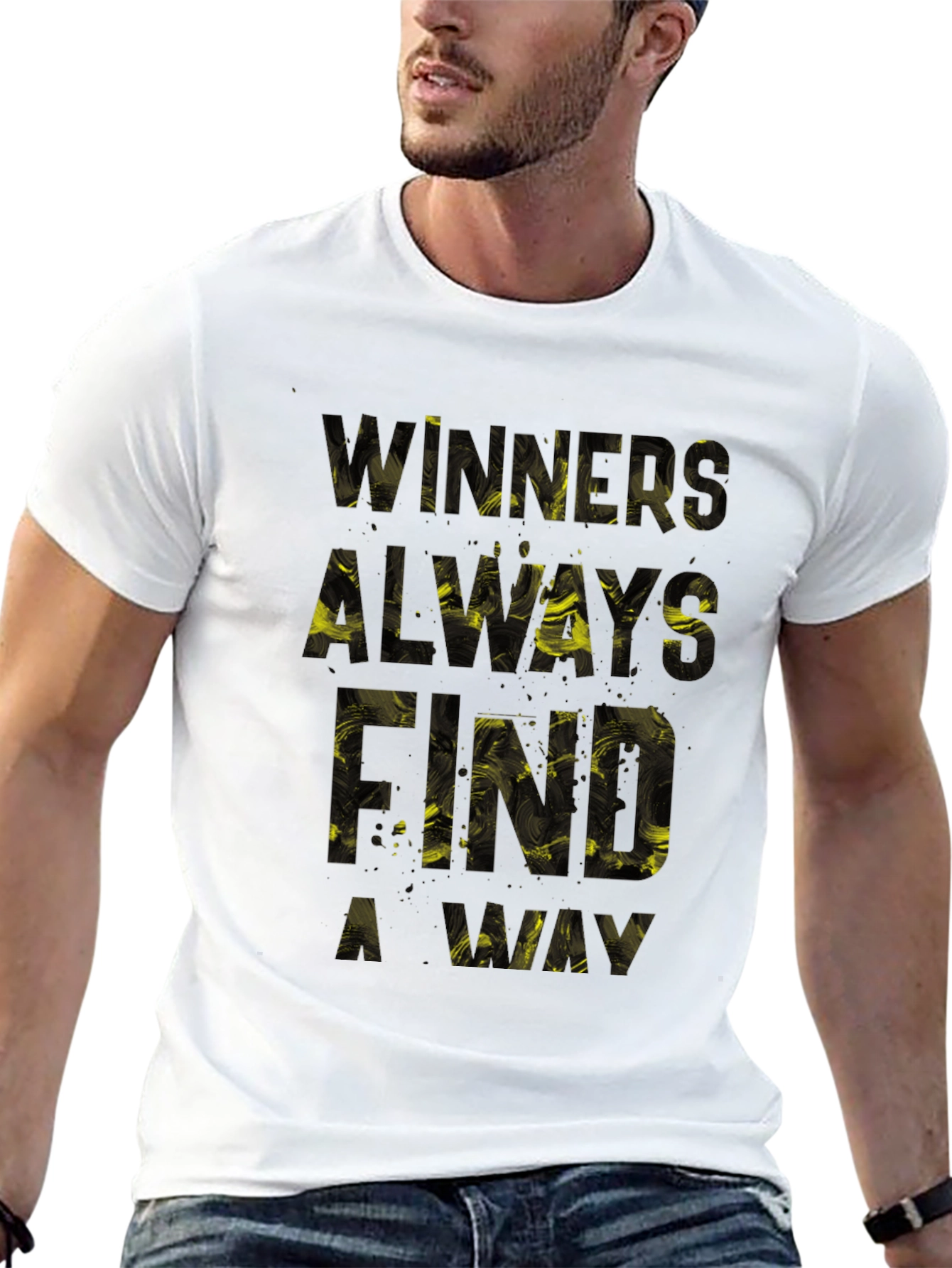 Winners Always Find A Way Graphic Tee - Black