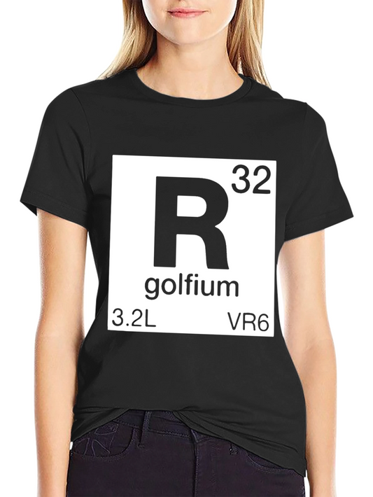 Golfium Periodic Table T-Shirt - Novelty Funny Golf Tee