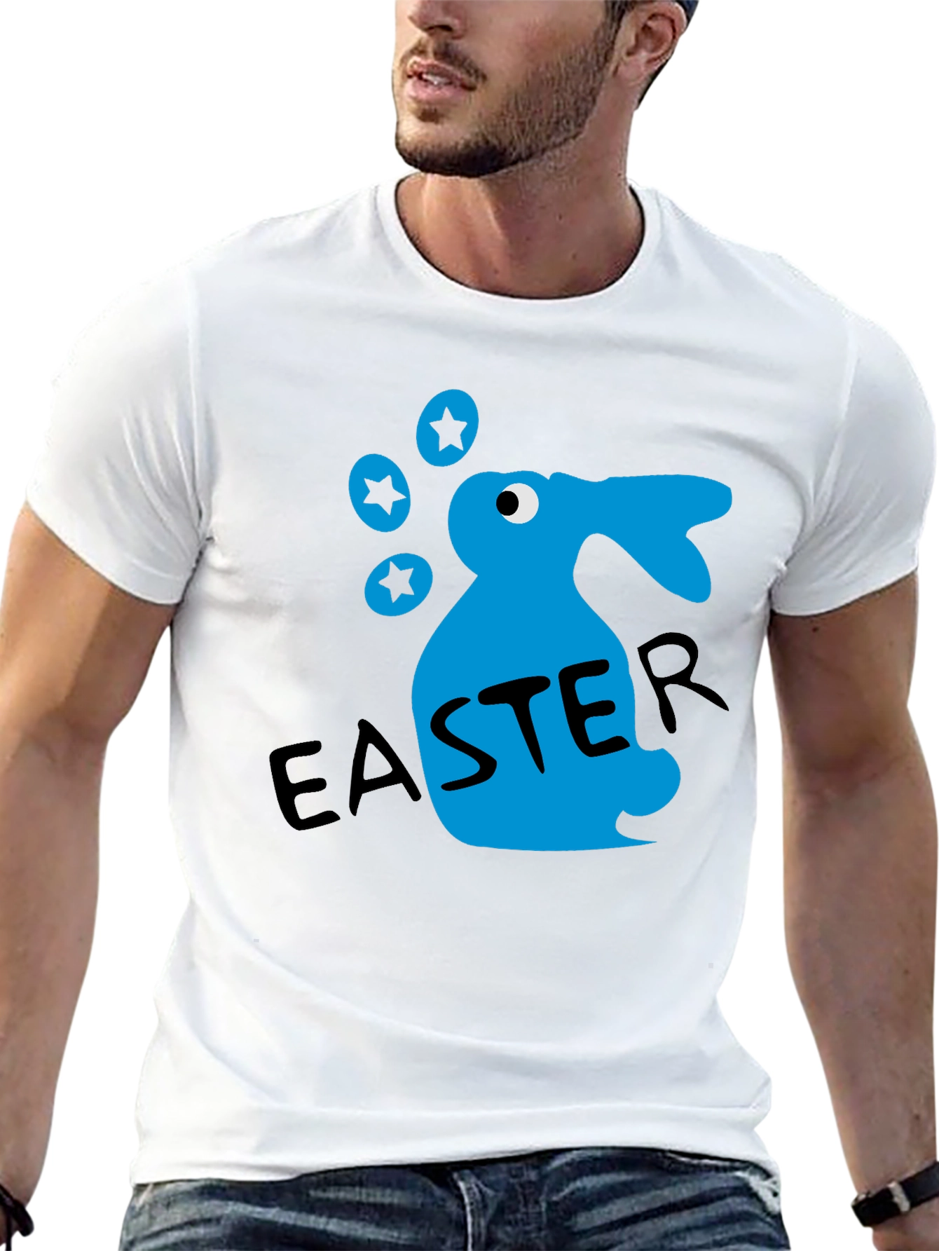 Easter Bunny Graphic T-Shirt - Fun Holiday Apparel