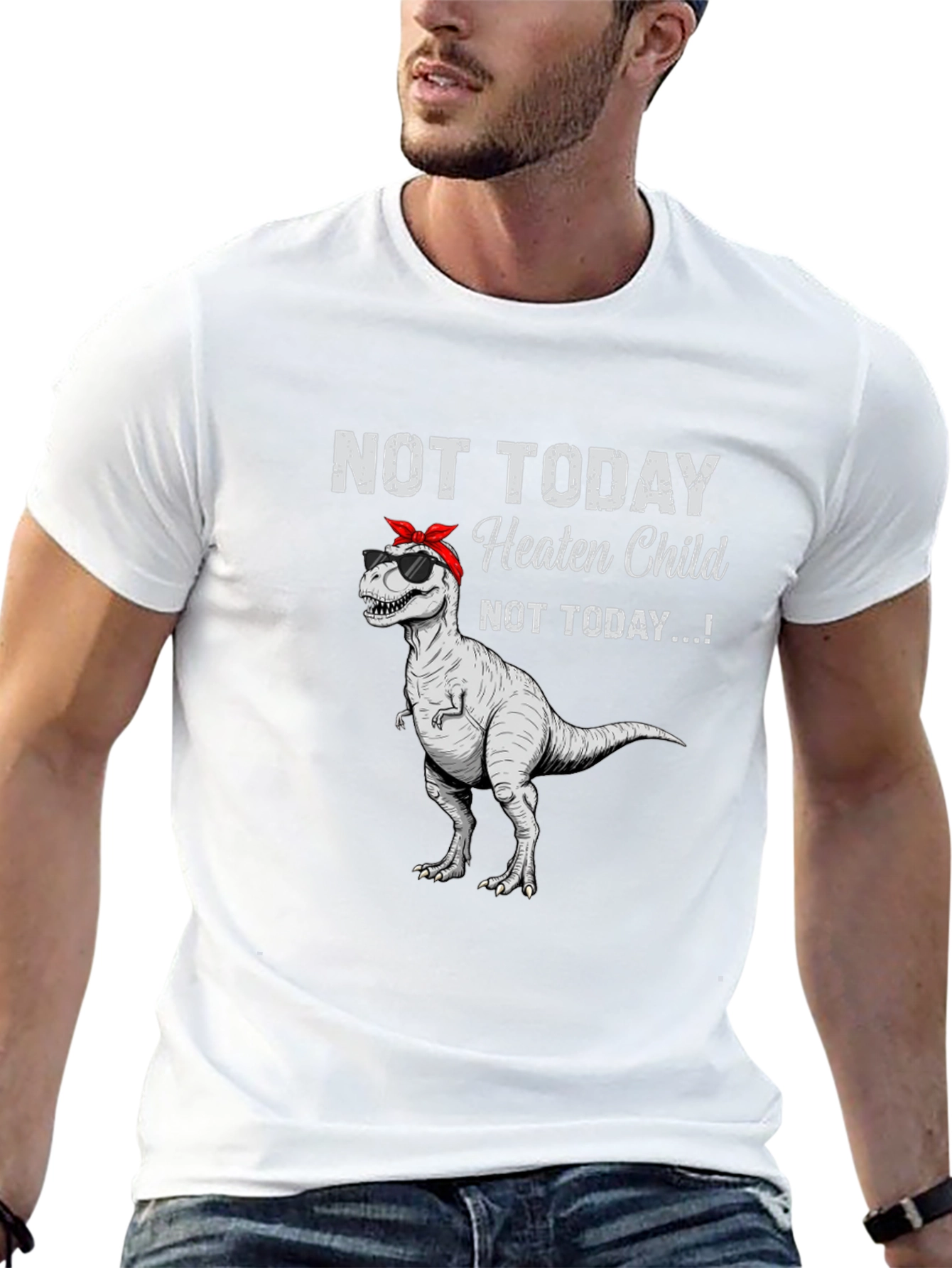 Not Today Heaten Child Graphic T-Shirt