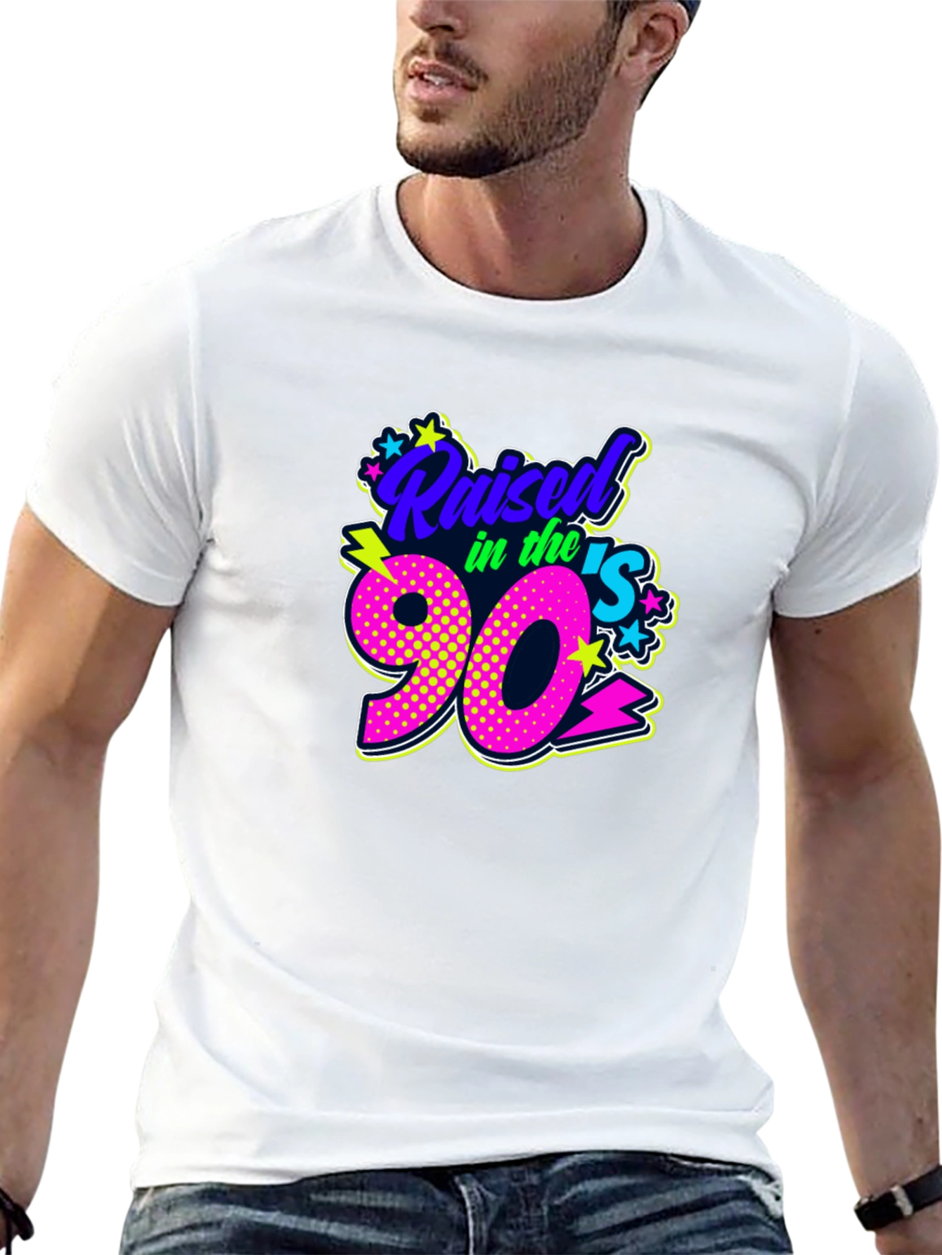 Raised in the 90s Black T-Shirt