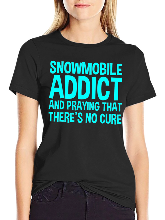 Snowmobile Addict Graphic Tee - Black