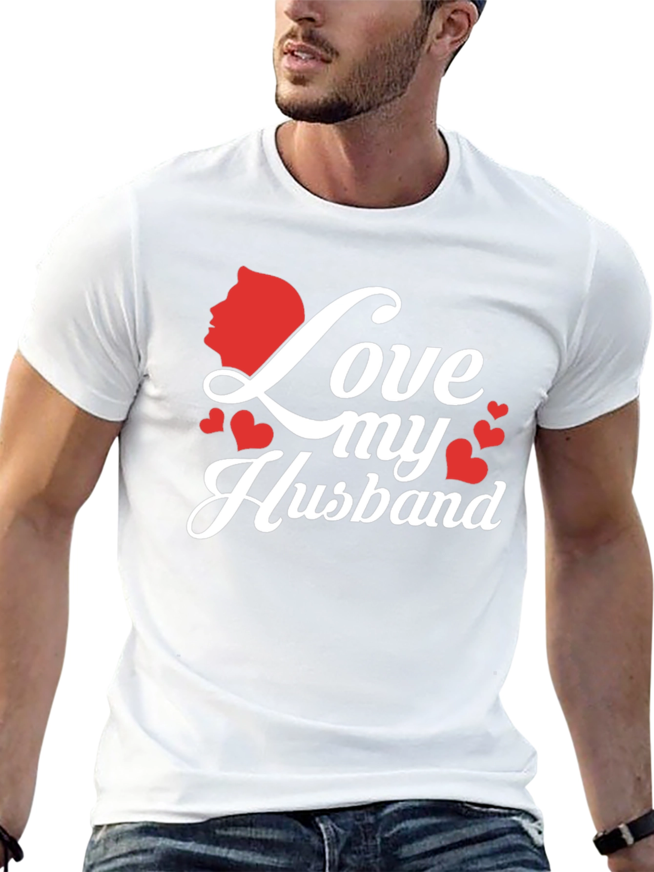 Love My Husband Graphic Tee - Black