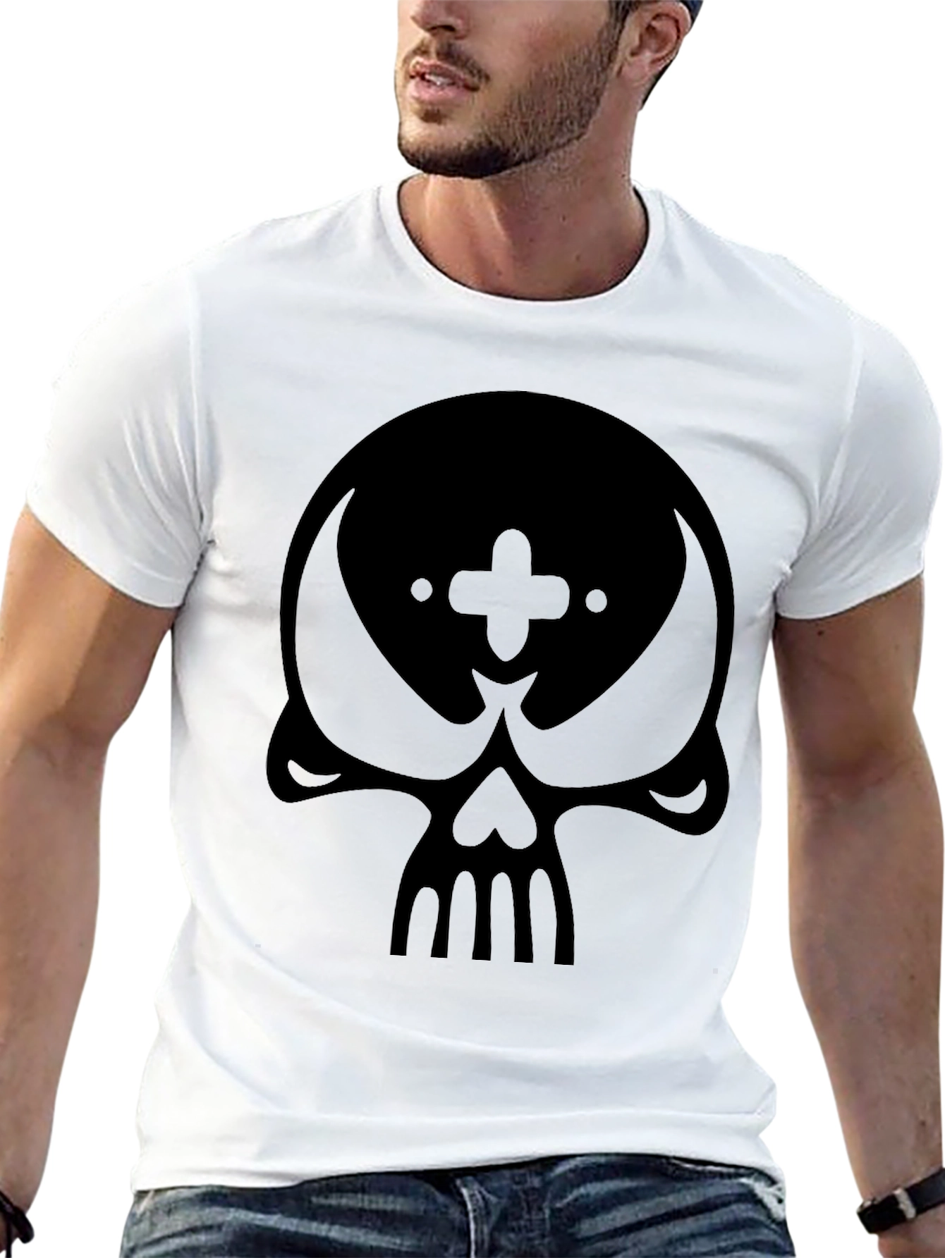Skull Graphic Black T-Shirt - Modern Style