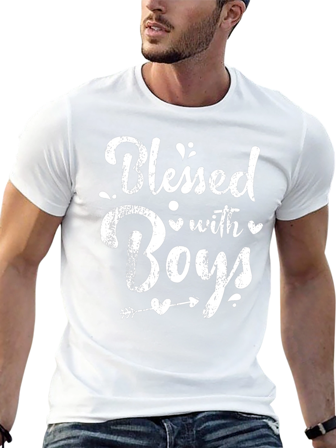 Blessed with Boys T-Shirt - Trendy Mom Tee
